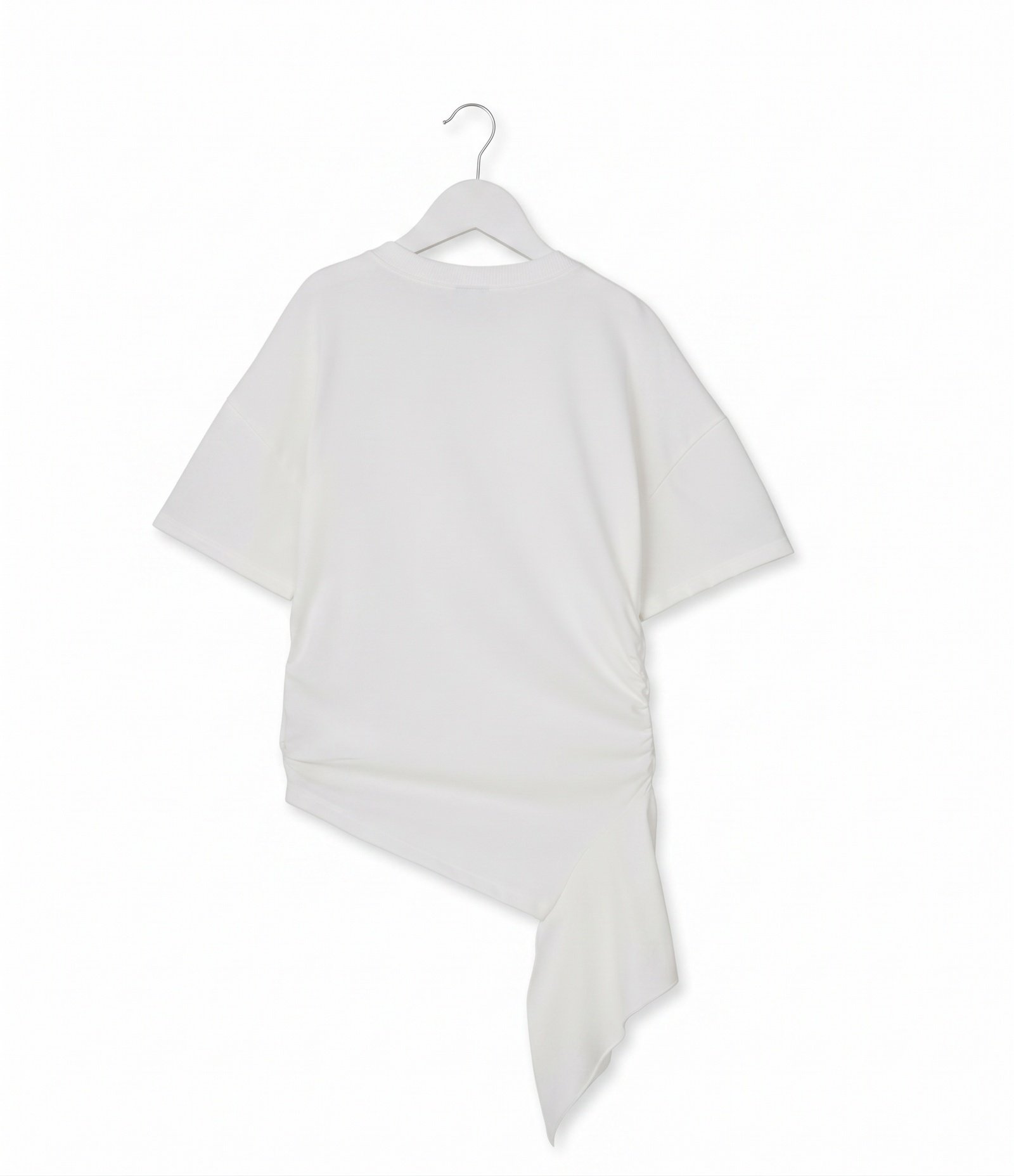 Blusa Infantil em Algodão com Barra Assimétrica - Tam 7 a 16 Anos Branco 1