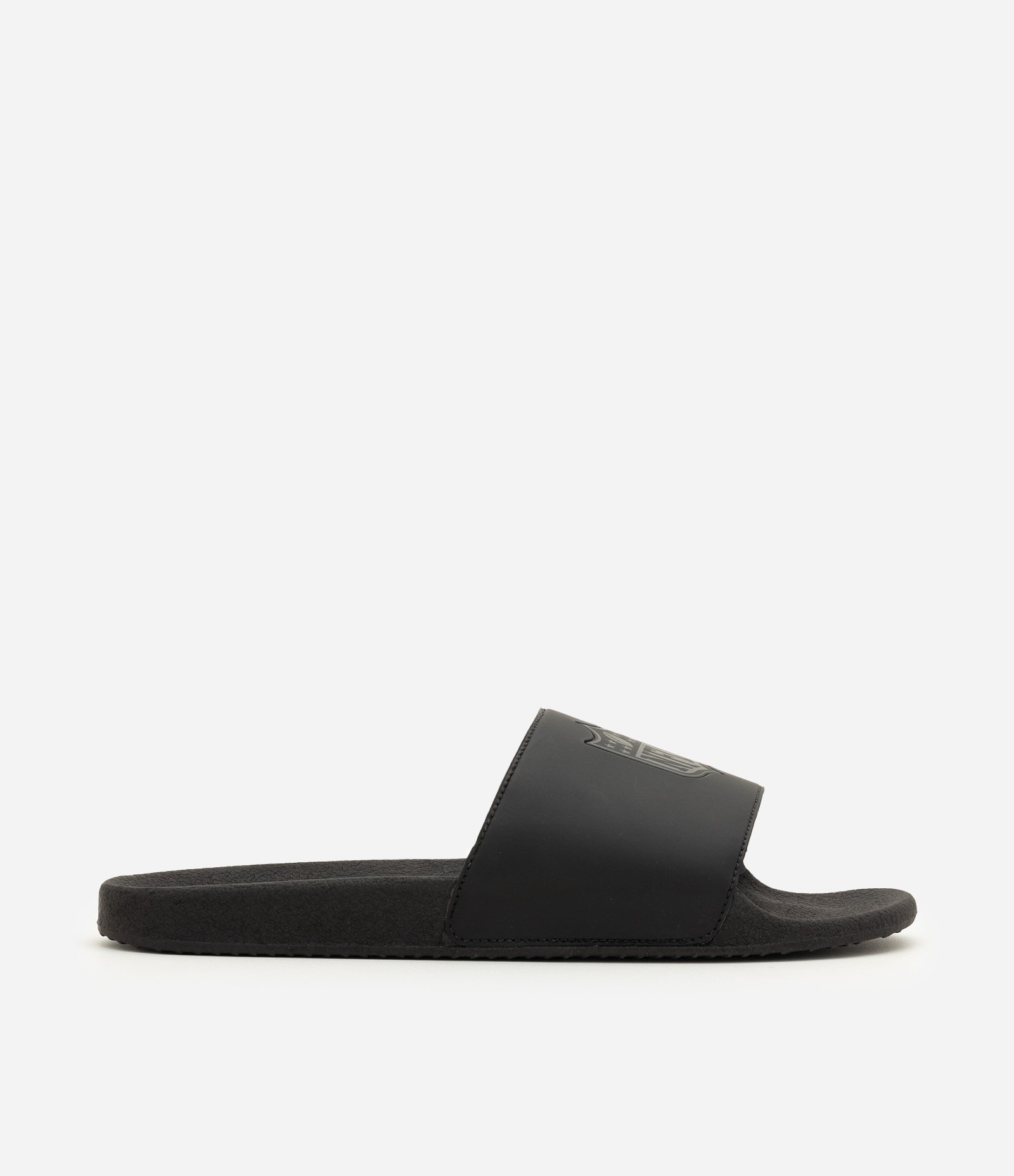 Chinelo Slide NFL em PVC Texturizado Preto 2