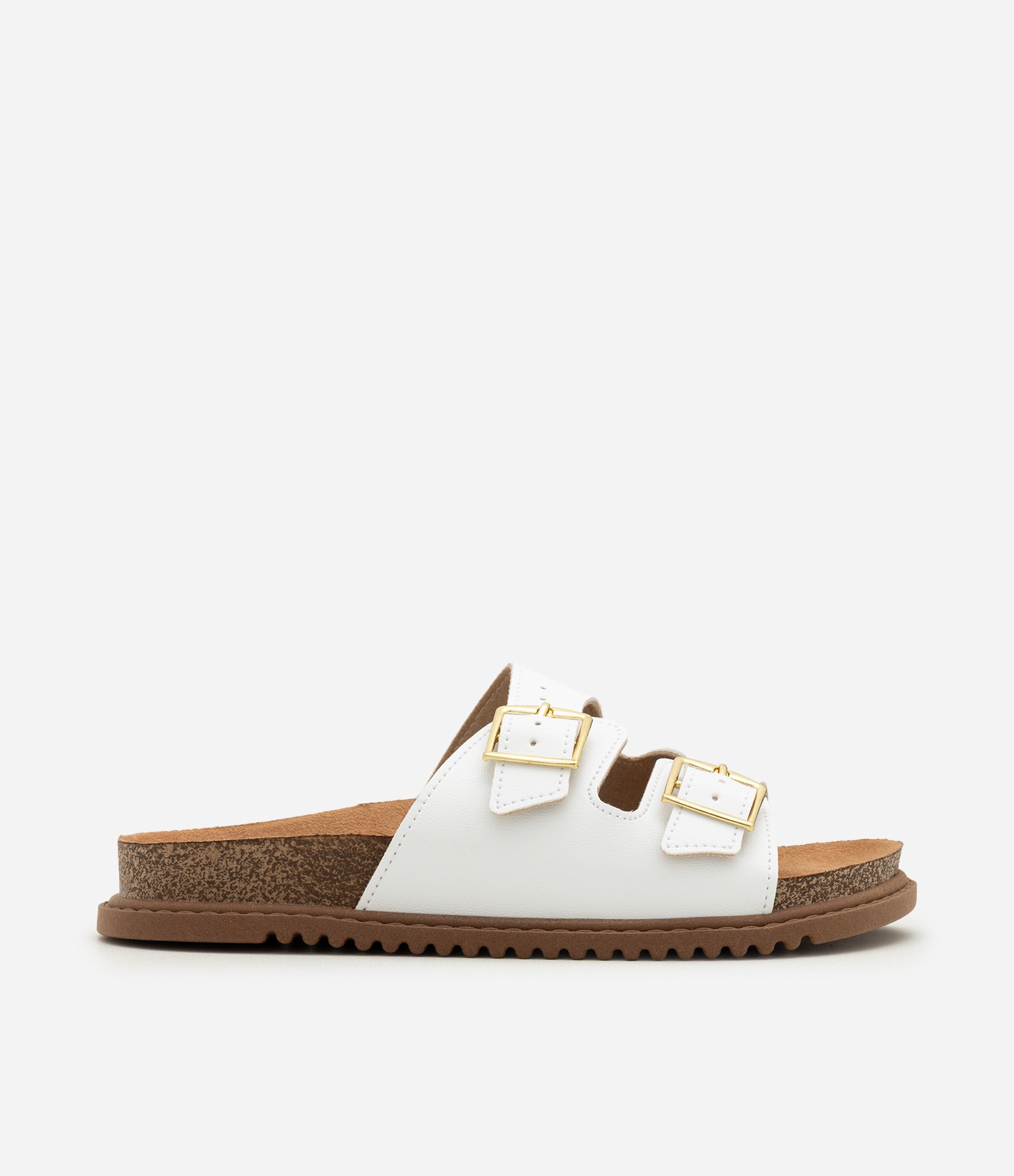 Sandália Infantil Com Fivelas Duplas - Tam 28 a 34 Off White 2