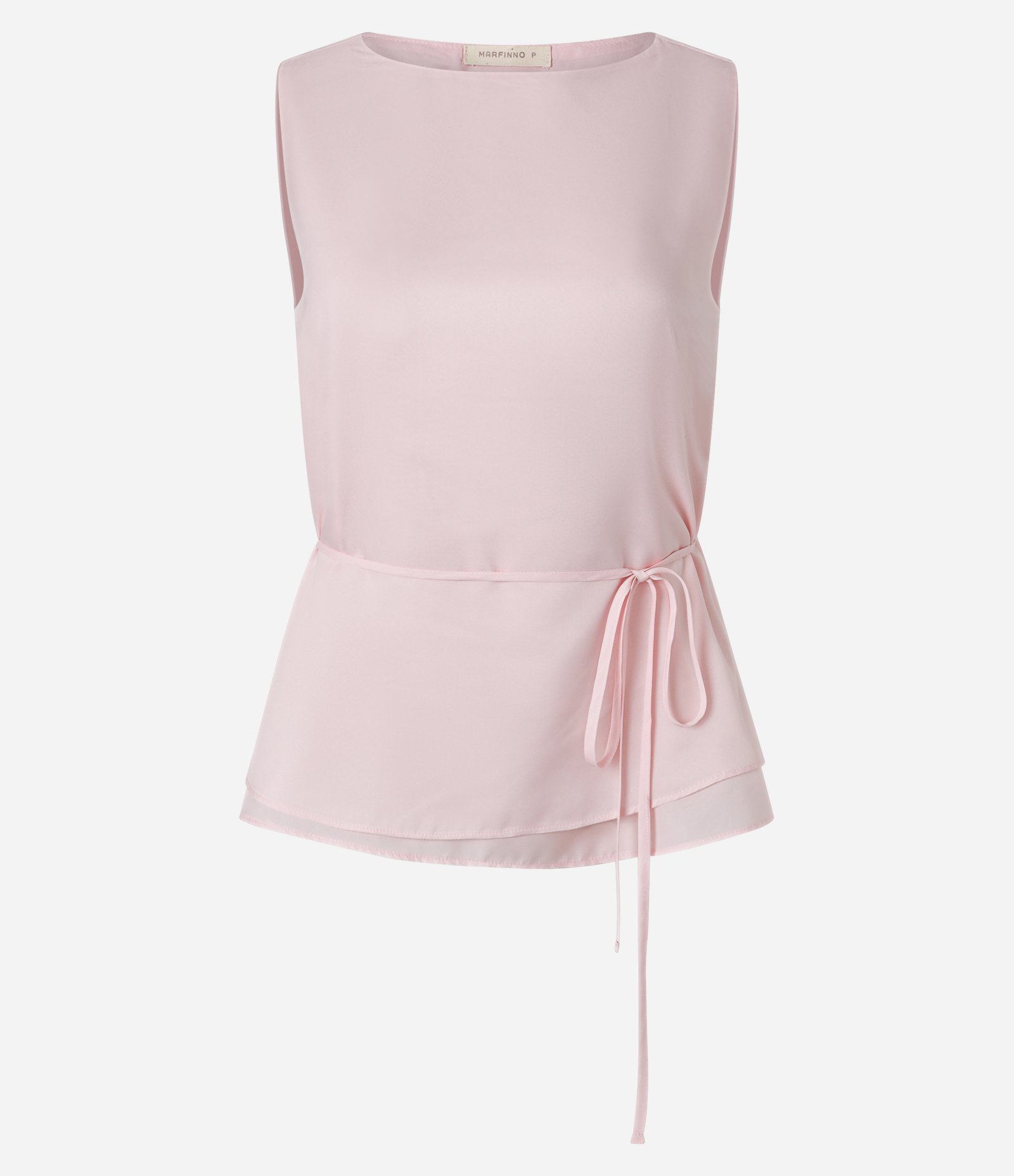 Blusa com Decote Canoa e Amarração na Cintura Rosa 5