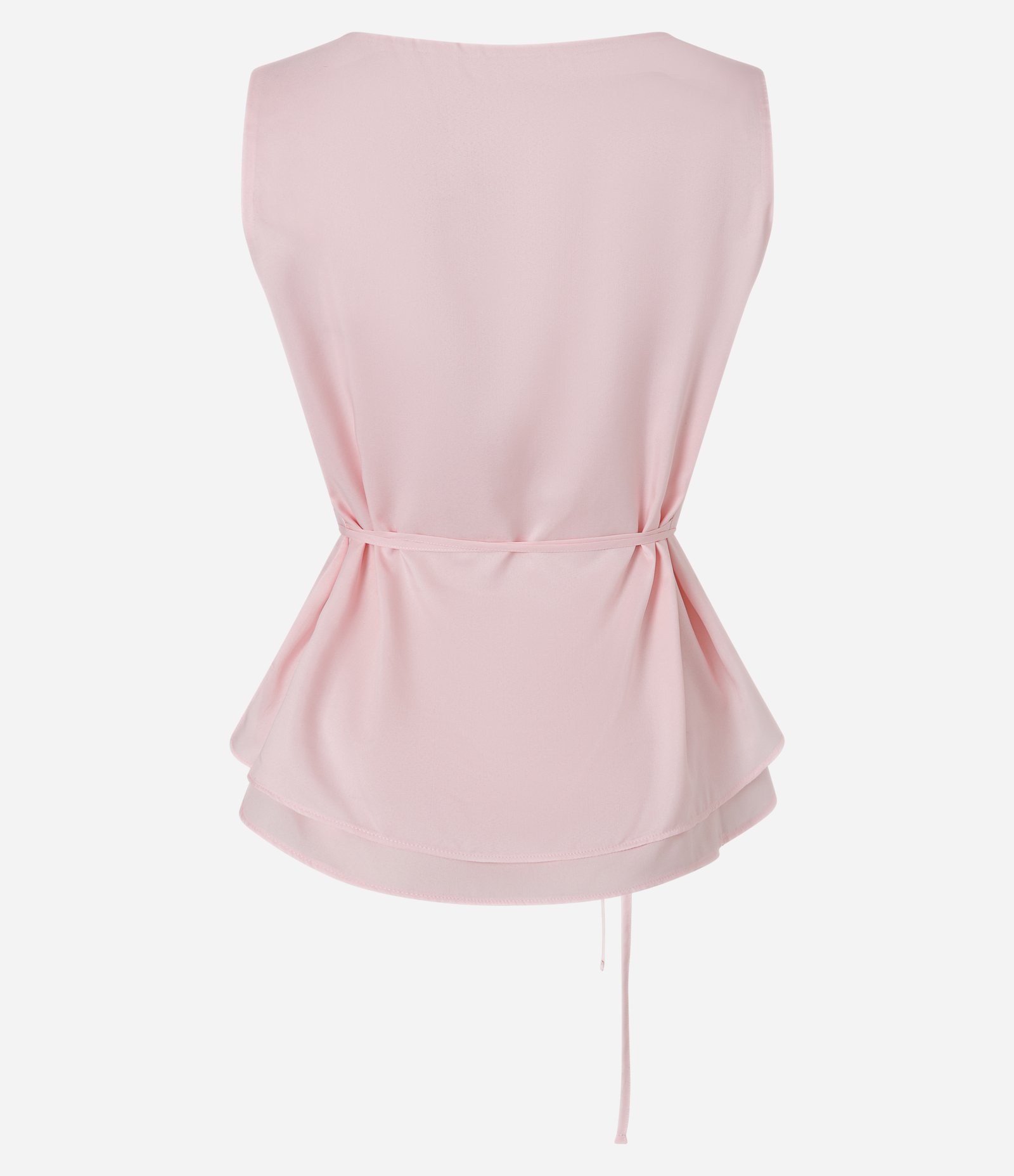 Blusa com Decote Canoa e Amarração na Cintura Rosa 6