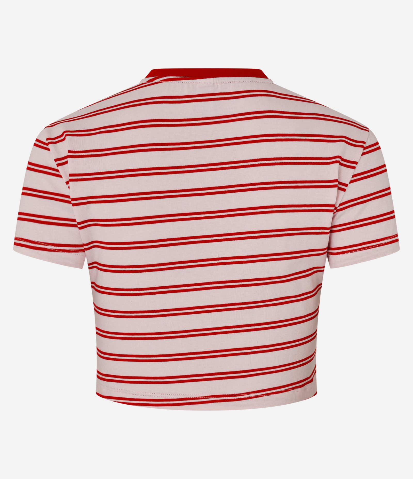 Blusa em Algodão com Estampa Listrada Rosa/Vermelho 2
