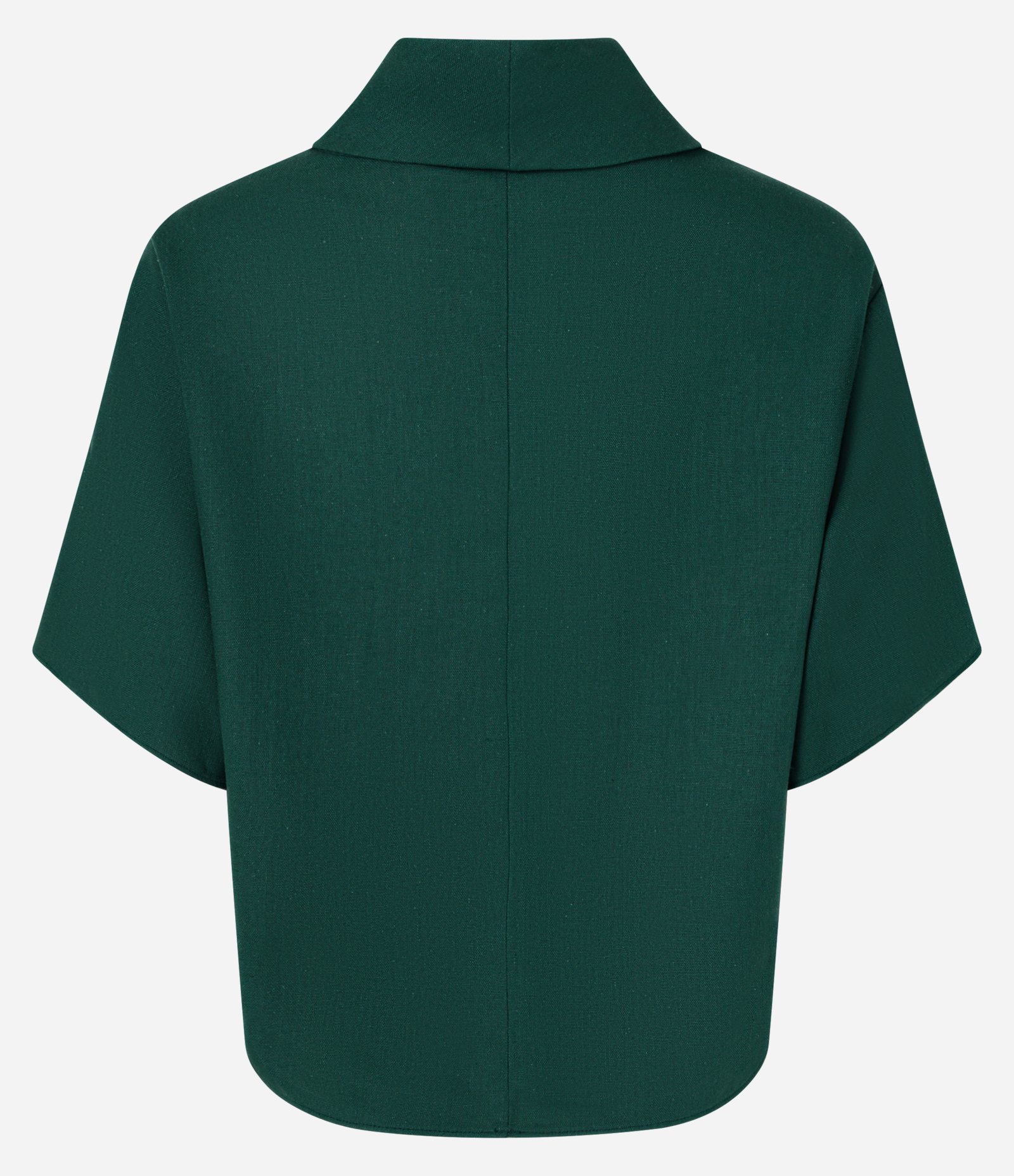 Blusa em Viscolinho com Gola Alta Verde 2