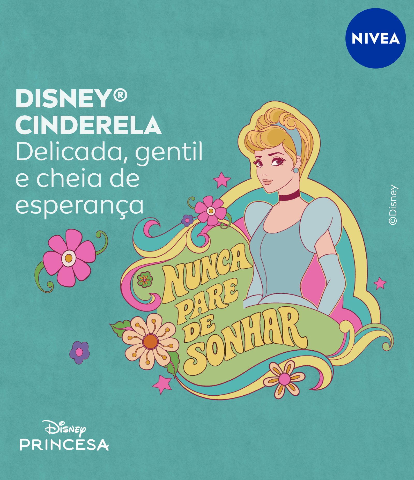 Hidratante Labial Creme de Baunilha Ed. Limitada Cinderela Disney® Princesas Nivea 4,8g 4