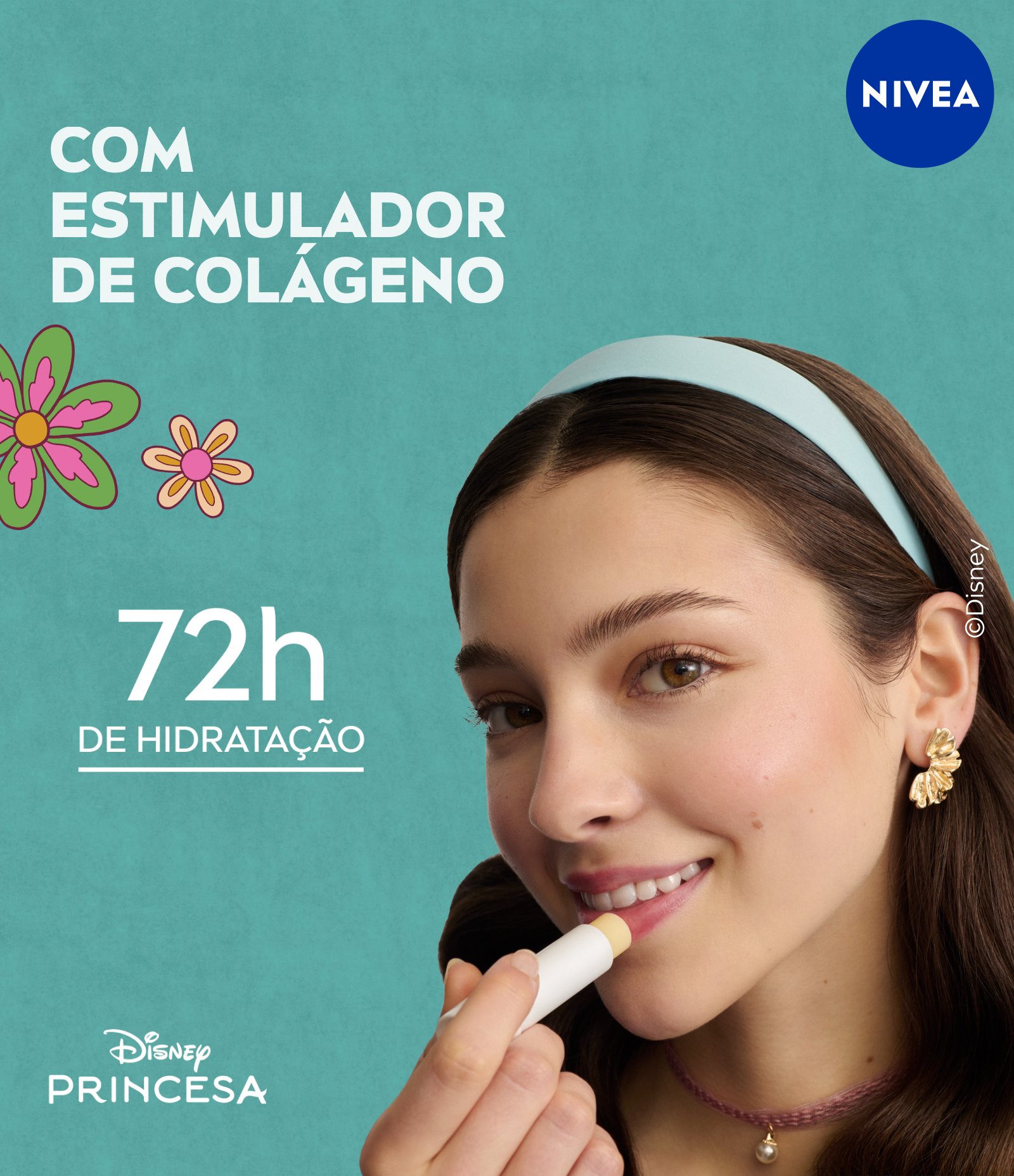 Hidratante Labial Creme de Baunilha Ed. Limitada Cinderela Disney® Princesas Nivea 4,8g 5