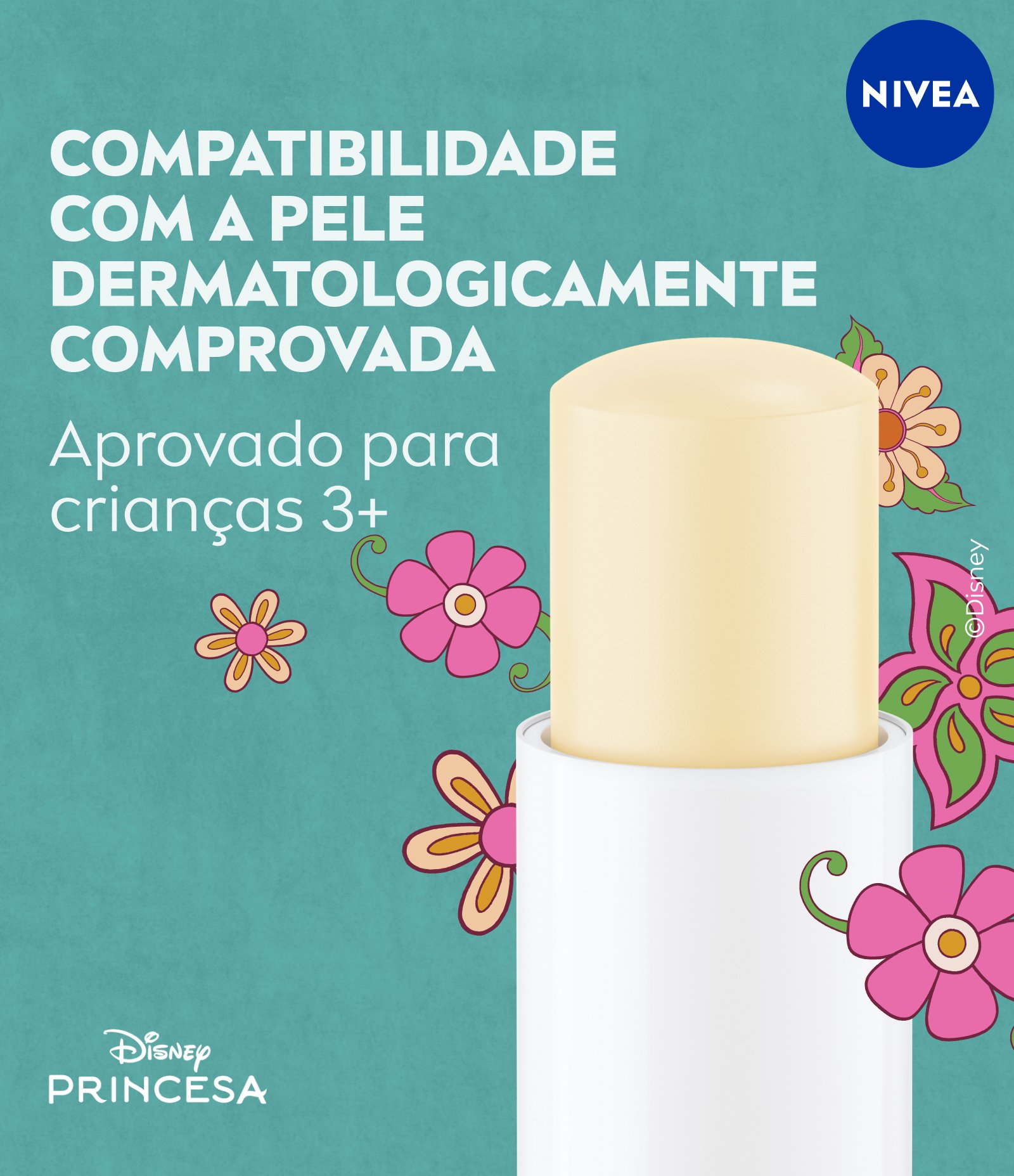Hidratante Labial Creme de Baunilha Ed. Limitada Cinderela Disney® Princesas Nivea 4,8g 8