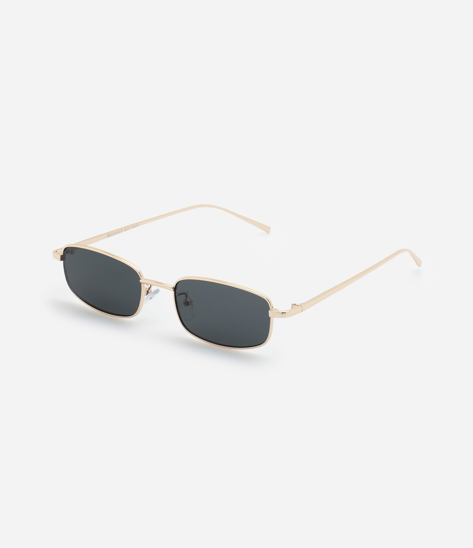 Óculos de Sol Quadrado com Hastes Metalizadas Prata 1