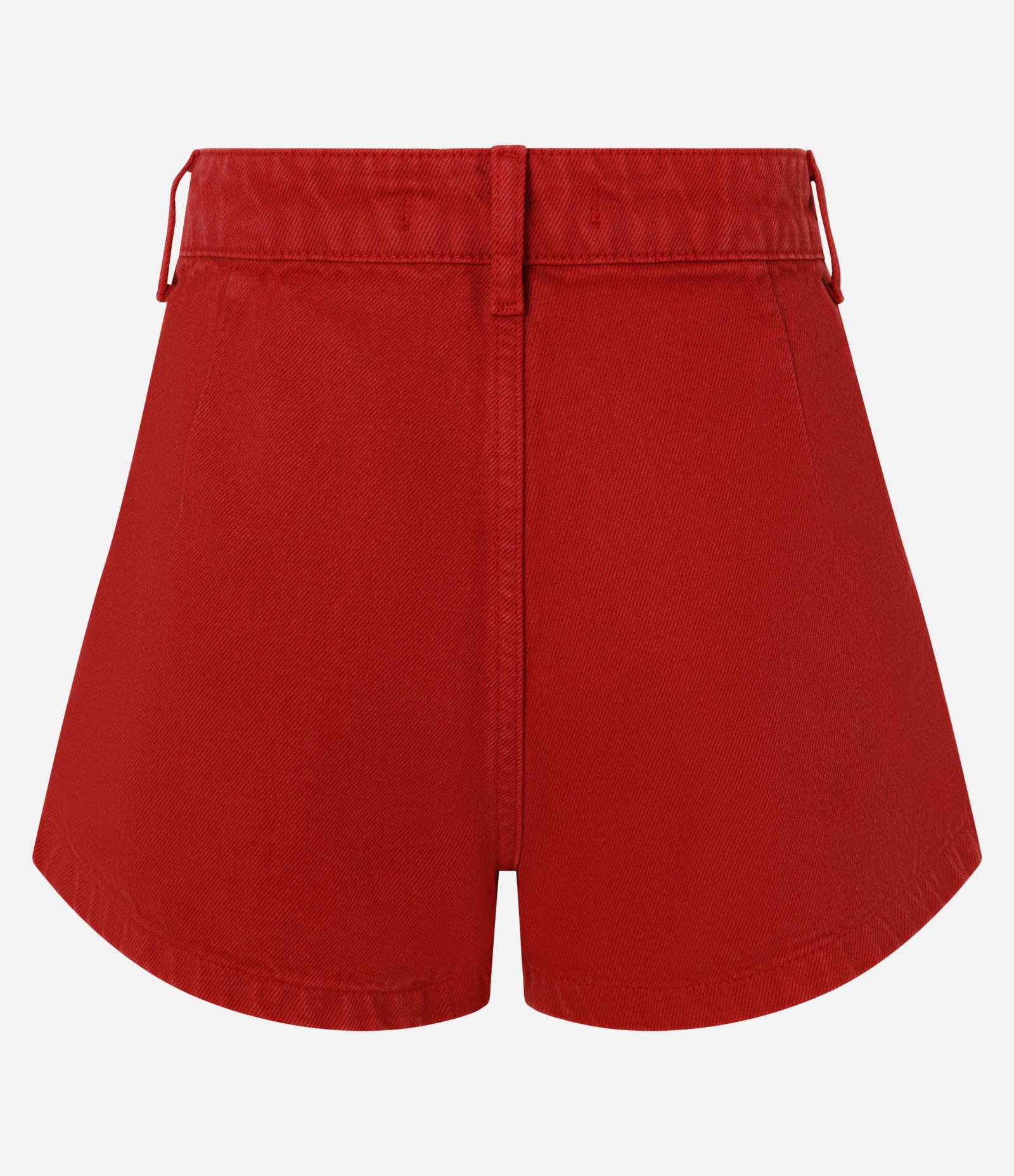 Short Alfaiatado em Sarja com Bolso Faca Vermelho 2