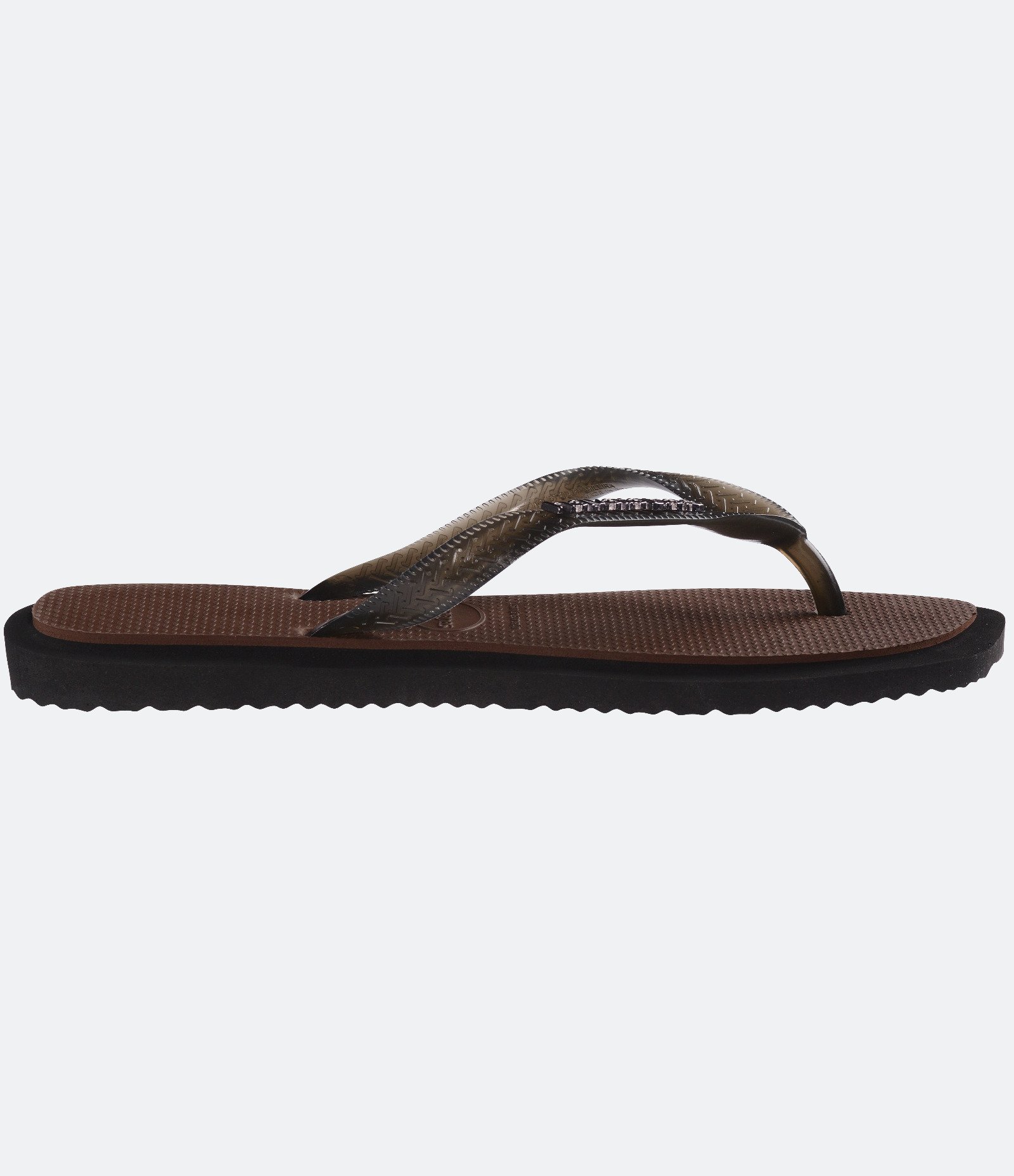 Chinelo Havaianas Top Square Fusion com Bico Quadrado Marrom 3