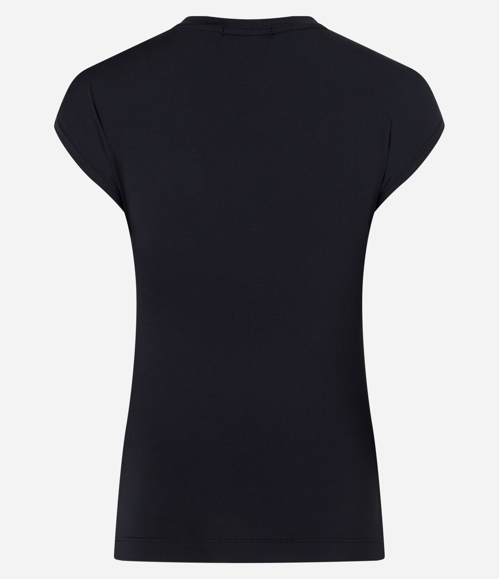 Blusa em Microfibra com Alamares no Decote Preto 2