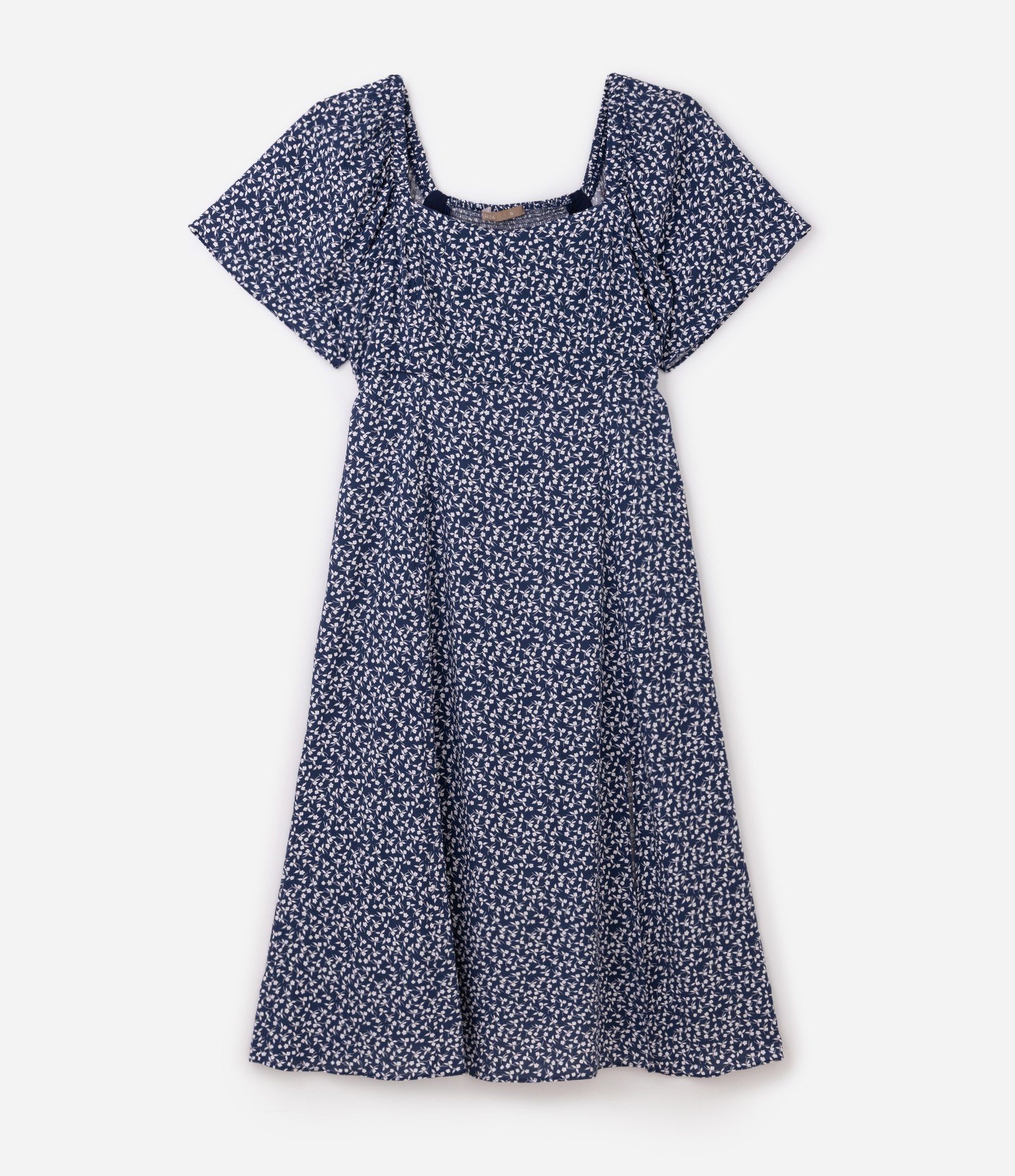 Vestido Midi em Viscose com Floral Liberty Curve & Plus Size Azul 5