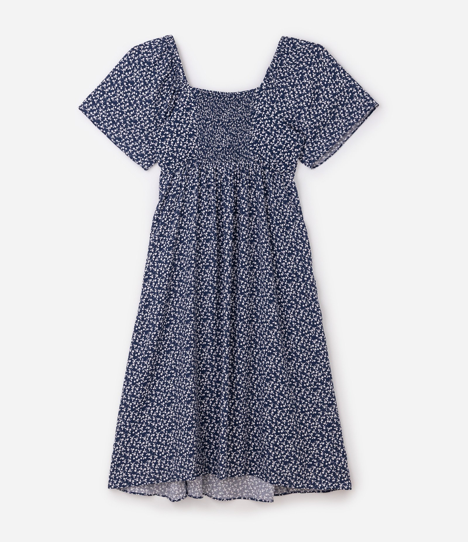 Vestido Midi em Viscose com Floral Liberty Curve & Plus Size Azul 6