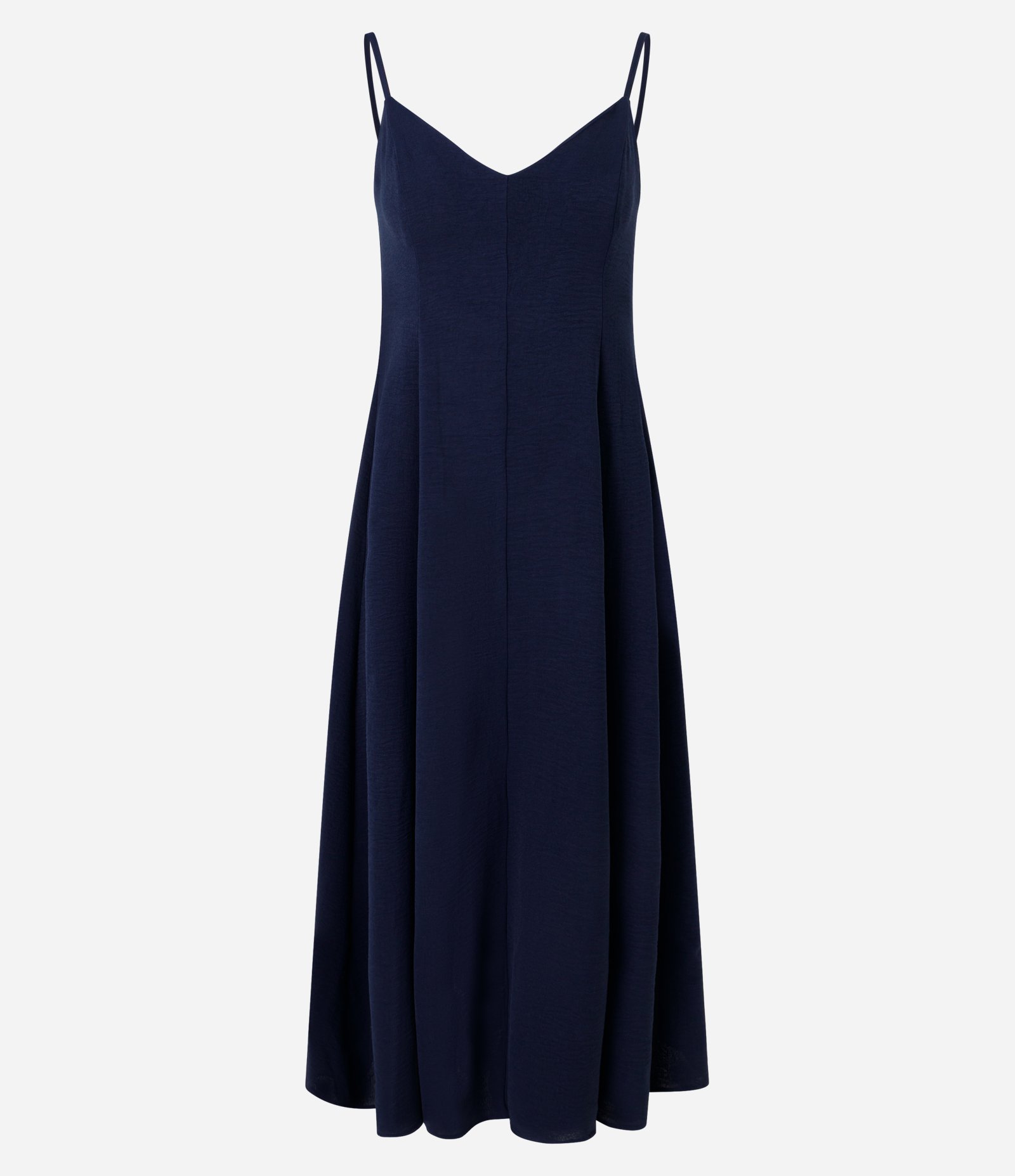 Vestido Midi com Alças Finas e Amarração nas Costas Azul 1