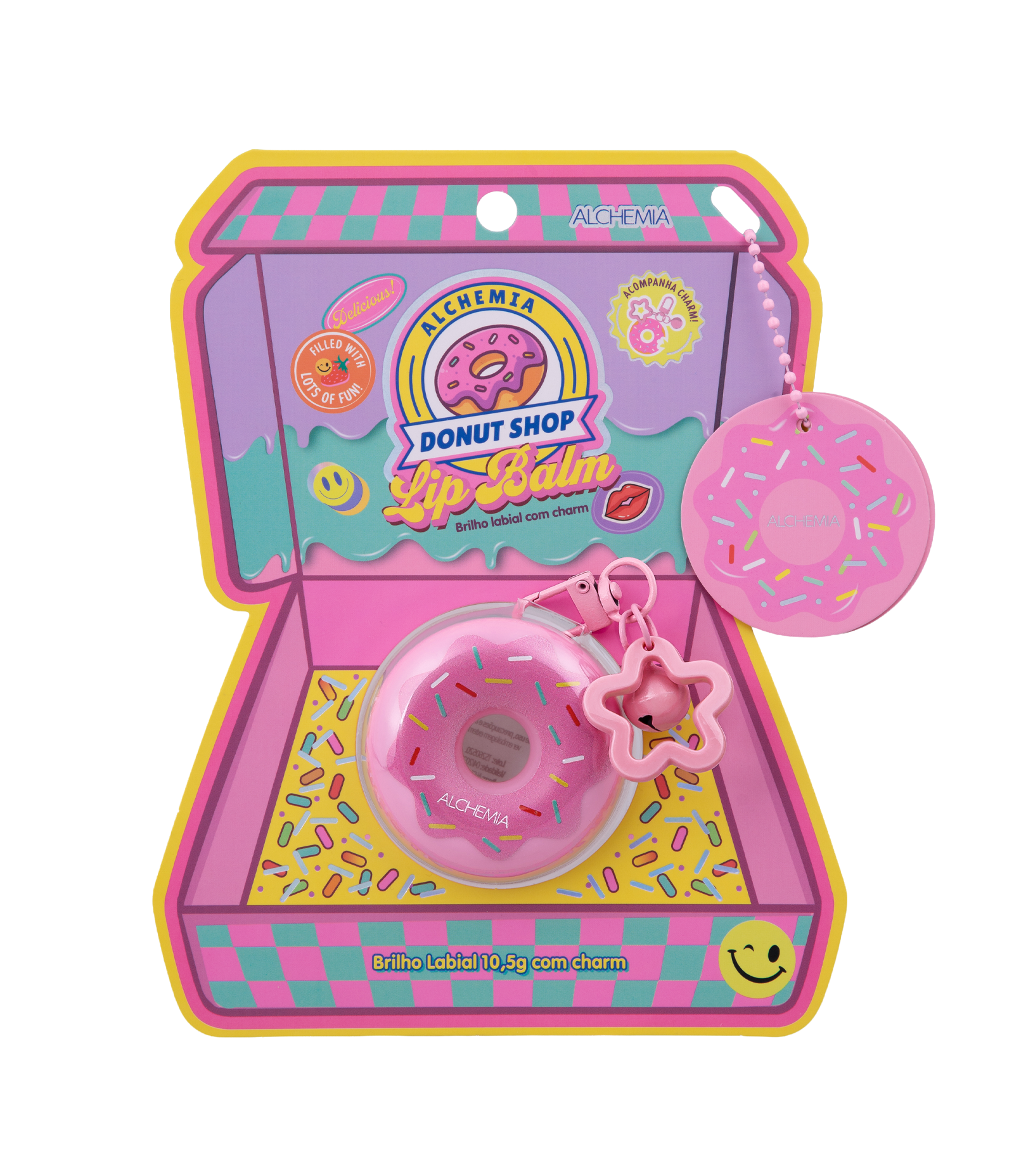 Gloss com Charm Donut Shop Alchemia KIT 1