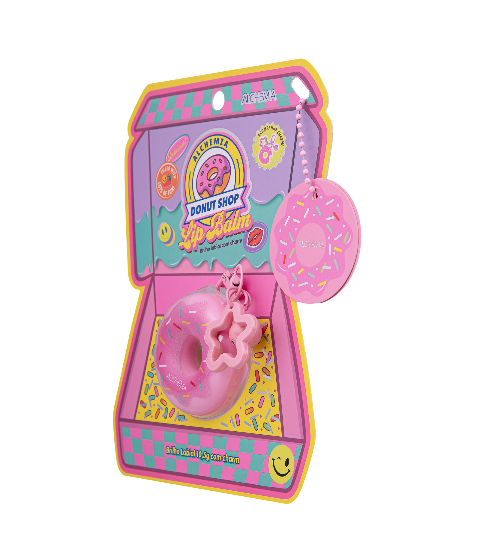 Gloss com Charm Donut Shop Alchemia KIT 2