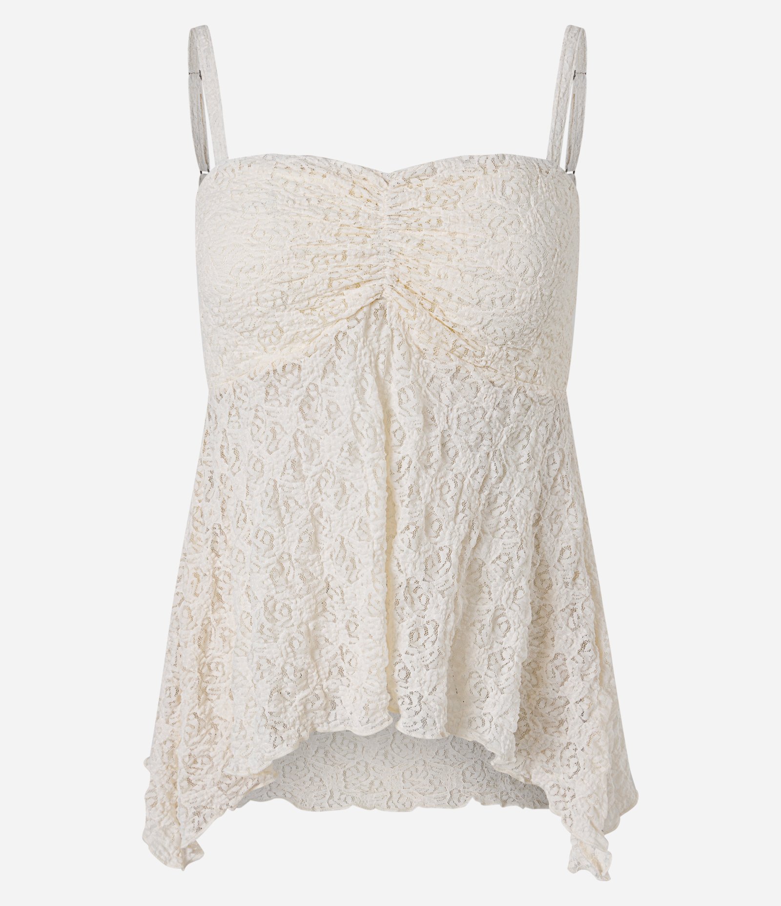 Blusa Peplum em Renda com Alcinha Branco 5