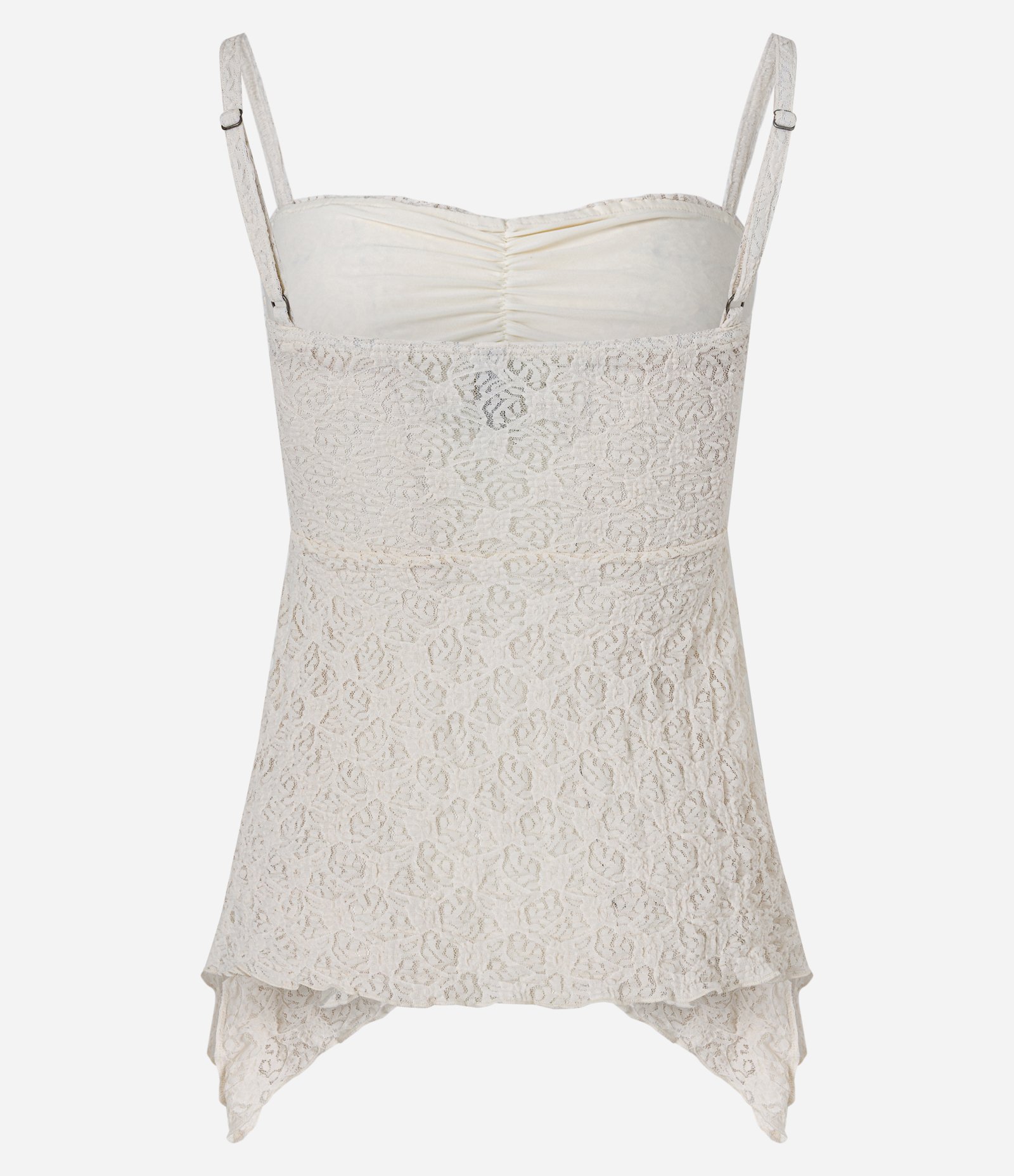 Blusa Peplum em Renda com Alcinha Branco 6