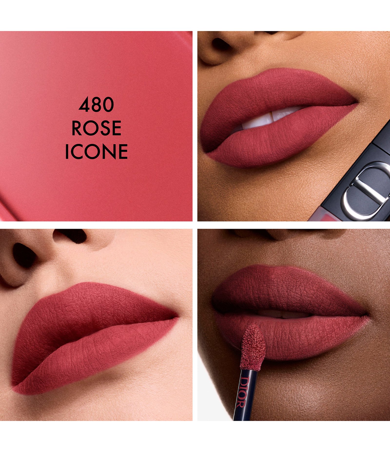 Batom Liquido Blur Rouge Dior 480 Rose 3