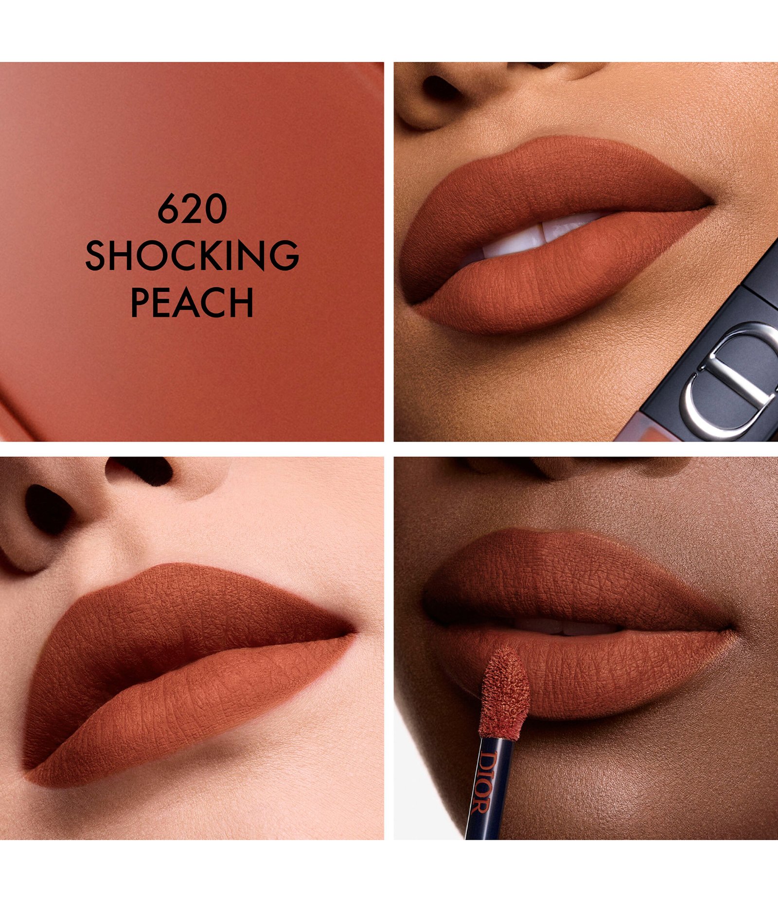 Batom Liquido Blur Rouge Dior 620 Peach 3
