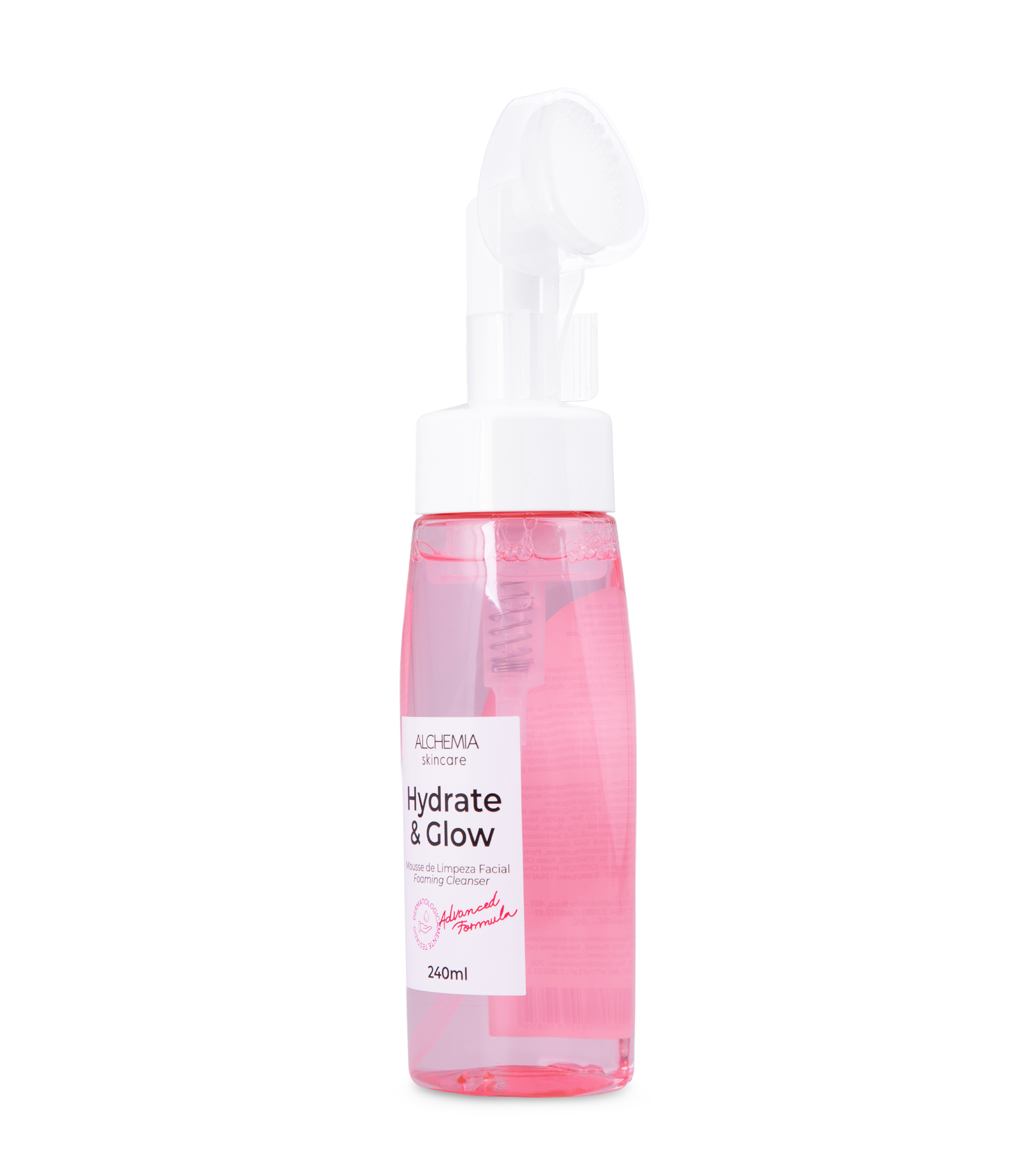Mousse de Limpeza Facial Hydrate Glow Alchemia Rosa Claro 2