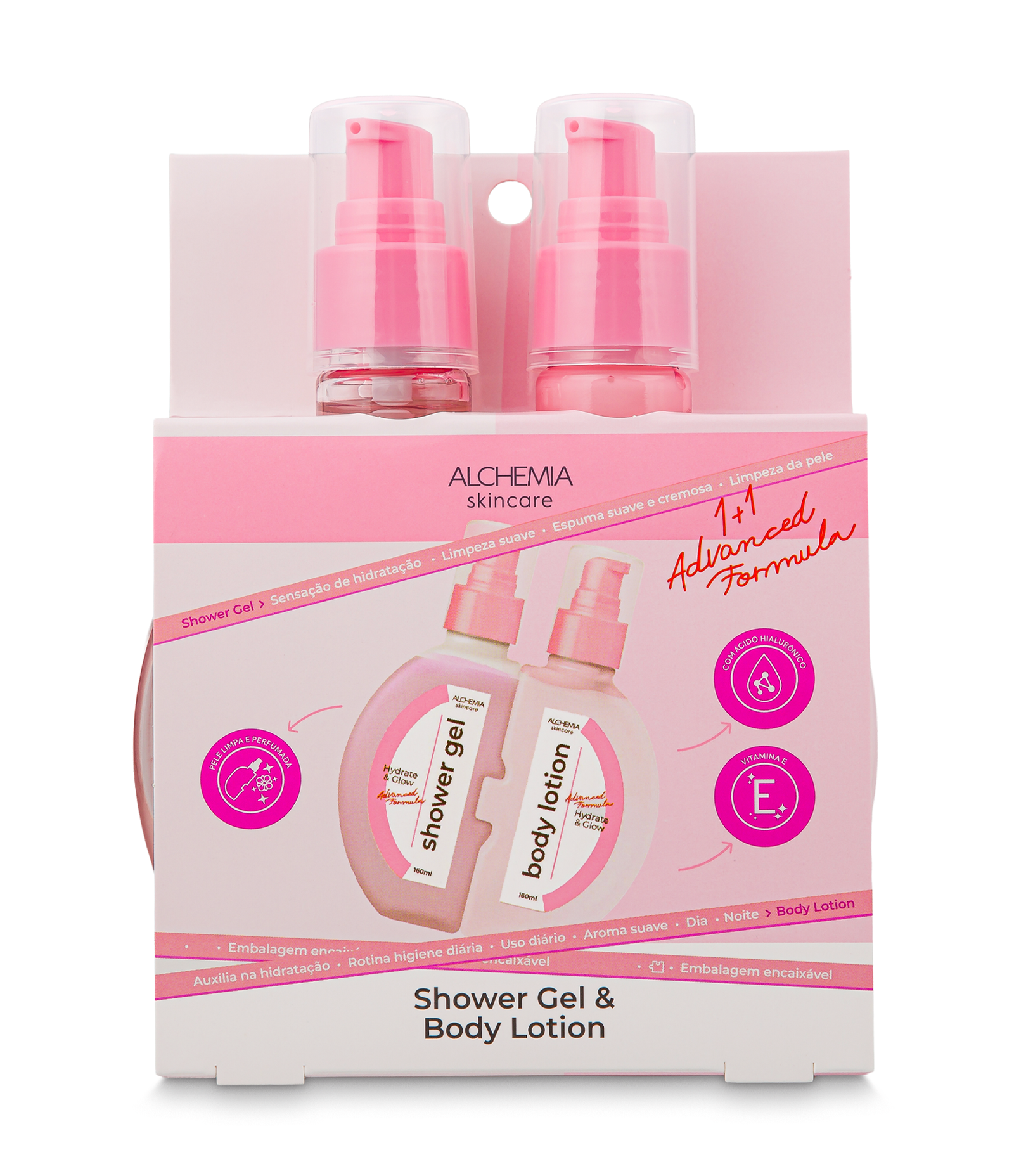 Kit Sabonete Liquido + Hidratante Corporal Hydrate Glow Alchemia KIT 1