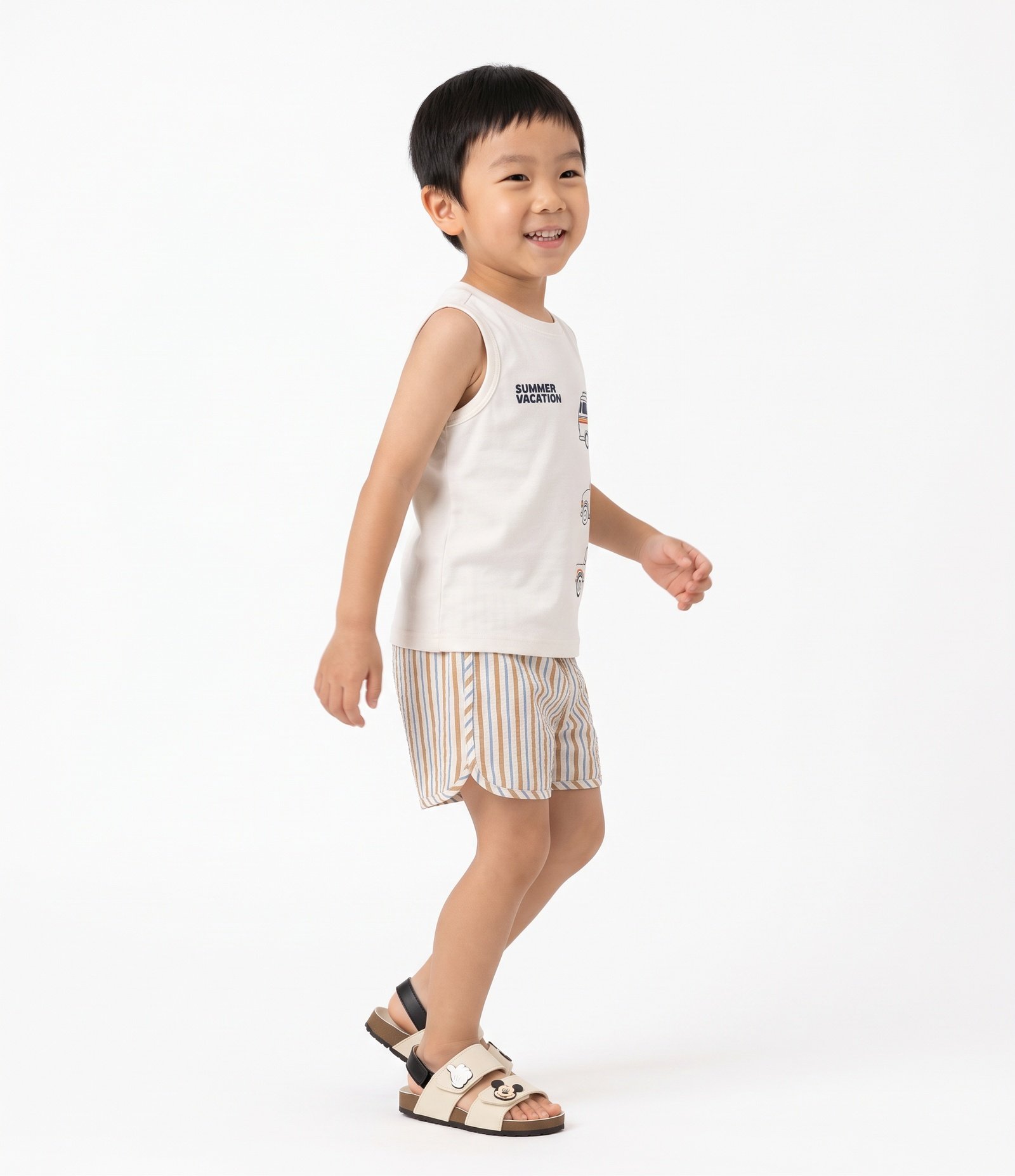 Camiseta Infantil Poim Estampa Meios de Transporte -Tam1 a 6 Anos Branco 2