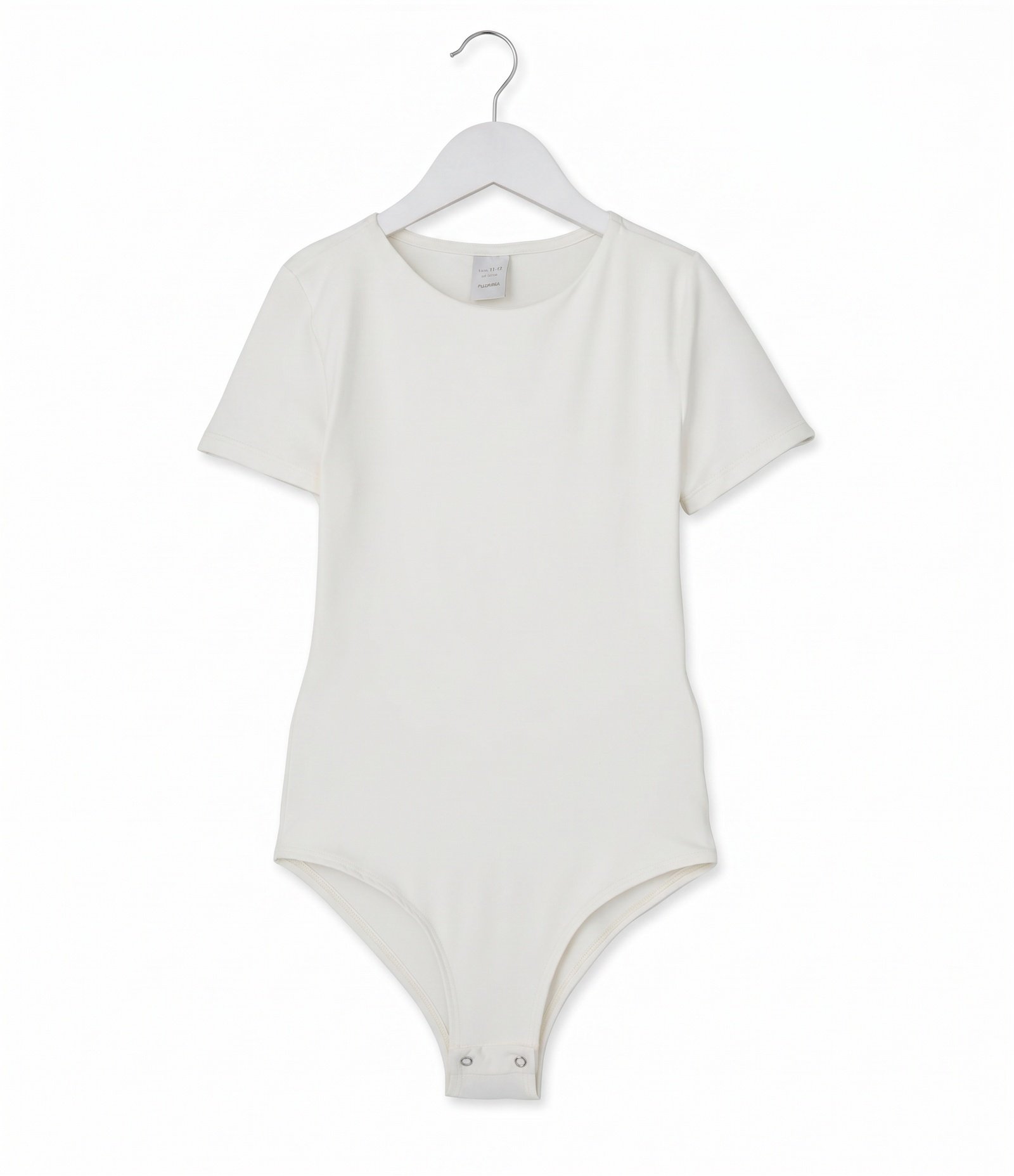 Body Infantil Básico em Poliamida - Tam 5 a 16 Anos Branco 3