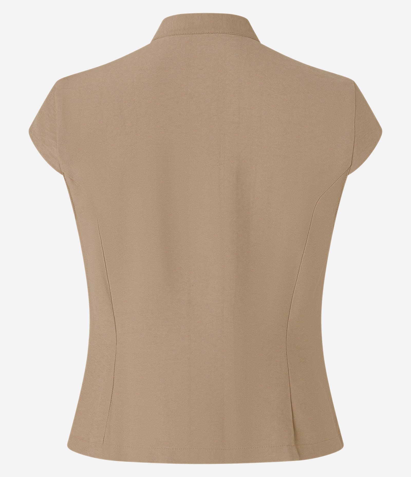 Blusa em Viscose Fechamento Estilo Oriental Bege 2