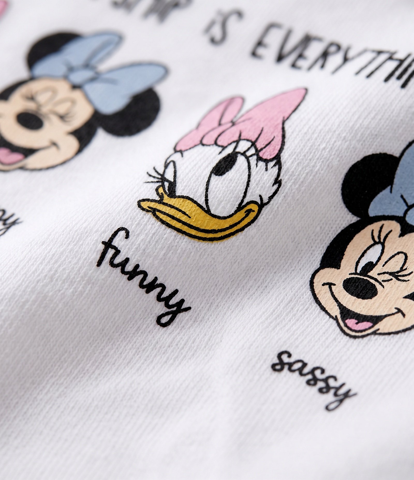 Blusa Infantil com Gola Boneca e Estampa Minnie e Daisy - Tam 1 a 6 Anos Branco 3