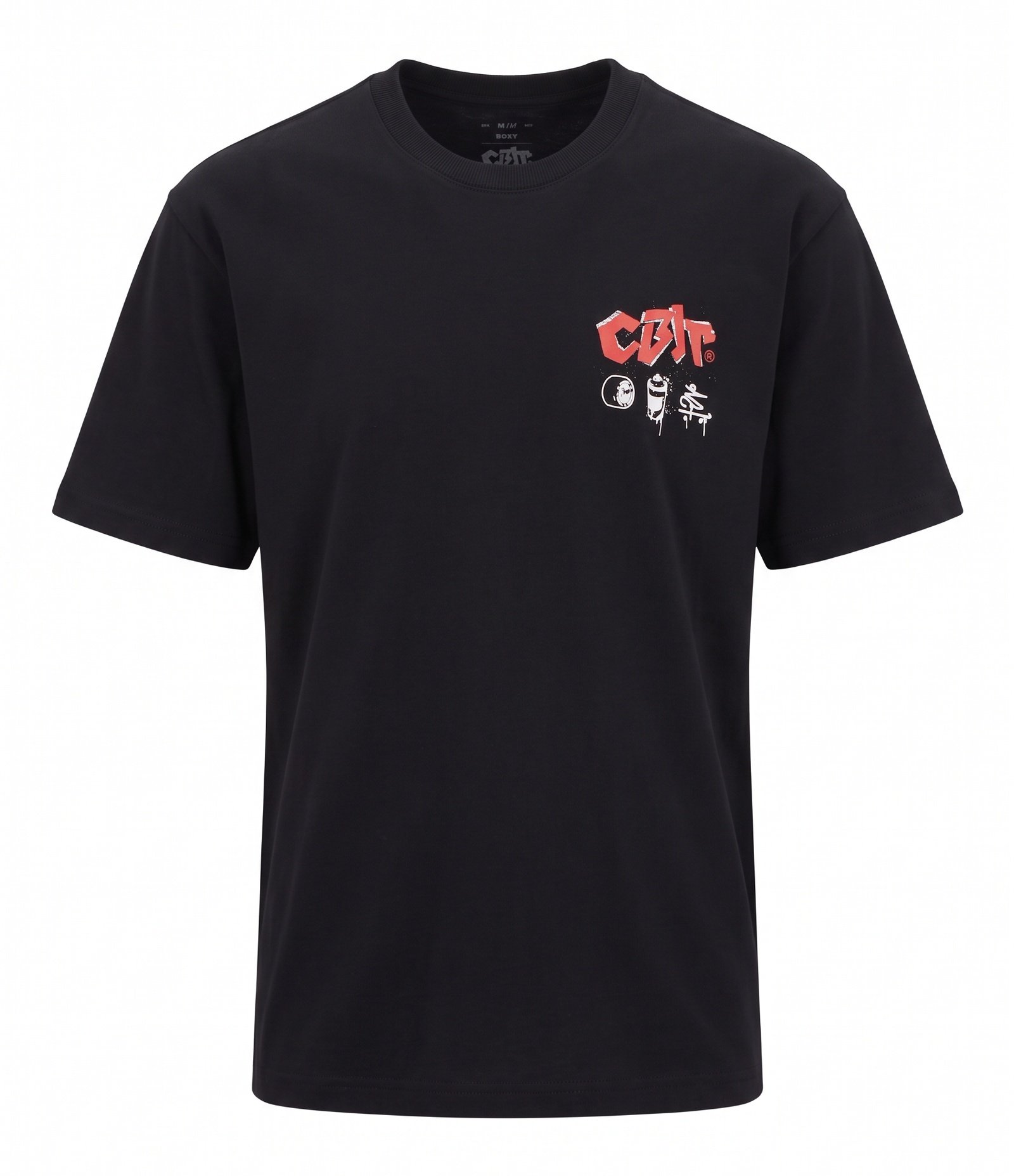 Camiseta Boxy em Algodão Charlie Brown Jr Preto 1