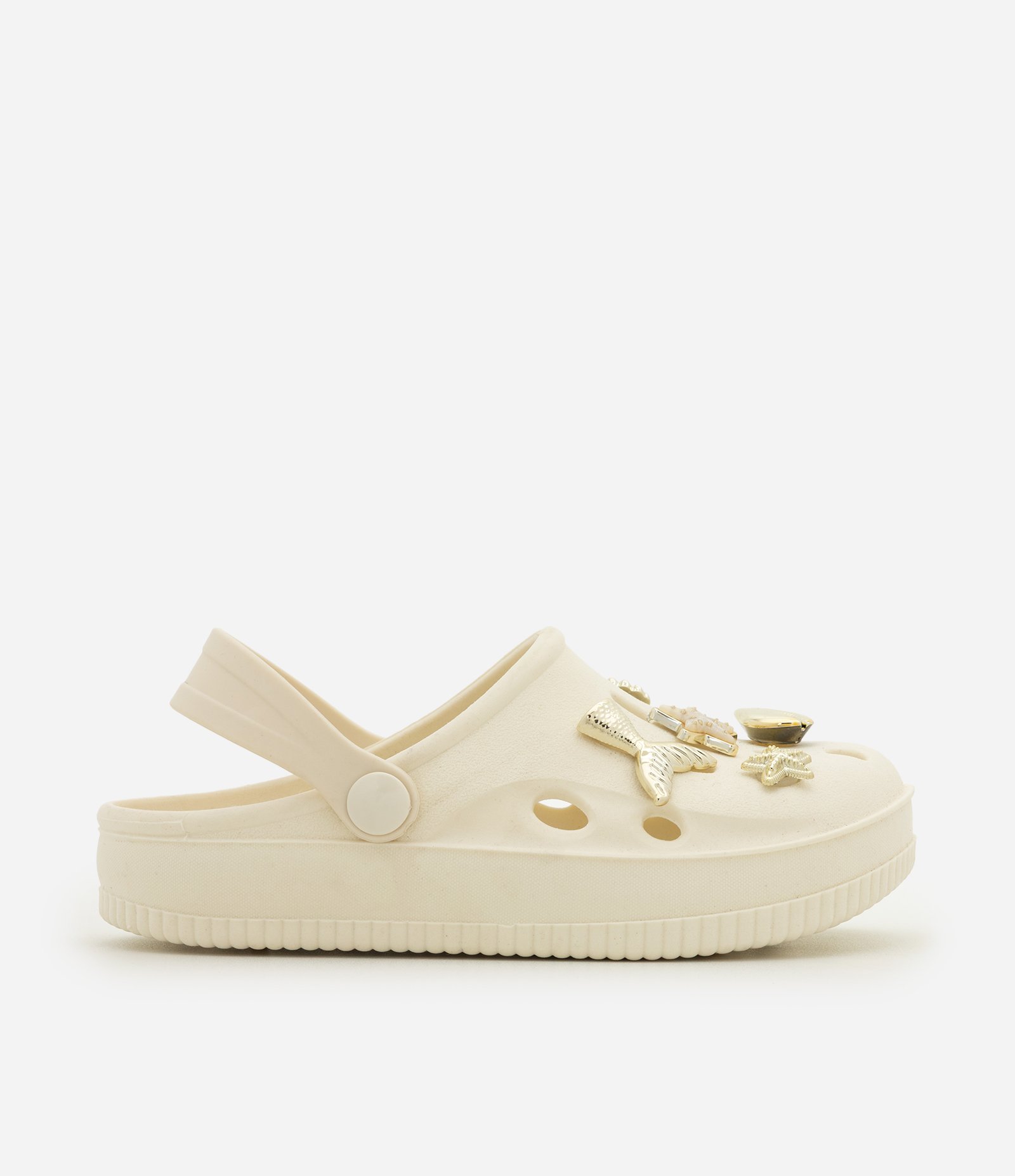 Sandália Babuche Infantil com Patches Fundo do Mar - Tam 28 a 35 Anos Off White 2