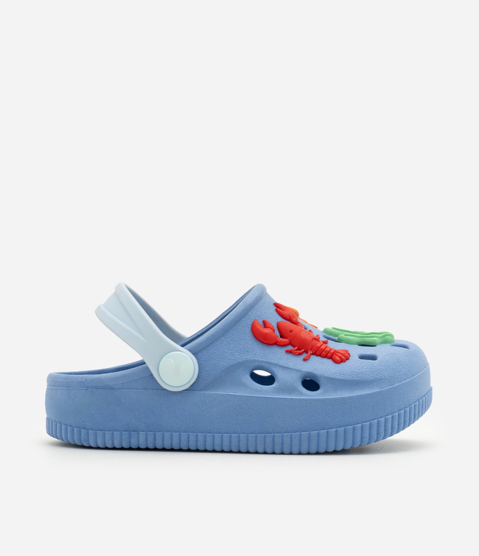Sandália Babuche Infantil Com Aplicações Fundo do Mar - Tam 20 Ao 31 Azul 2