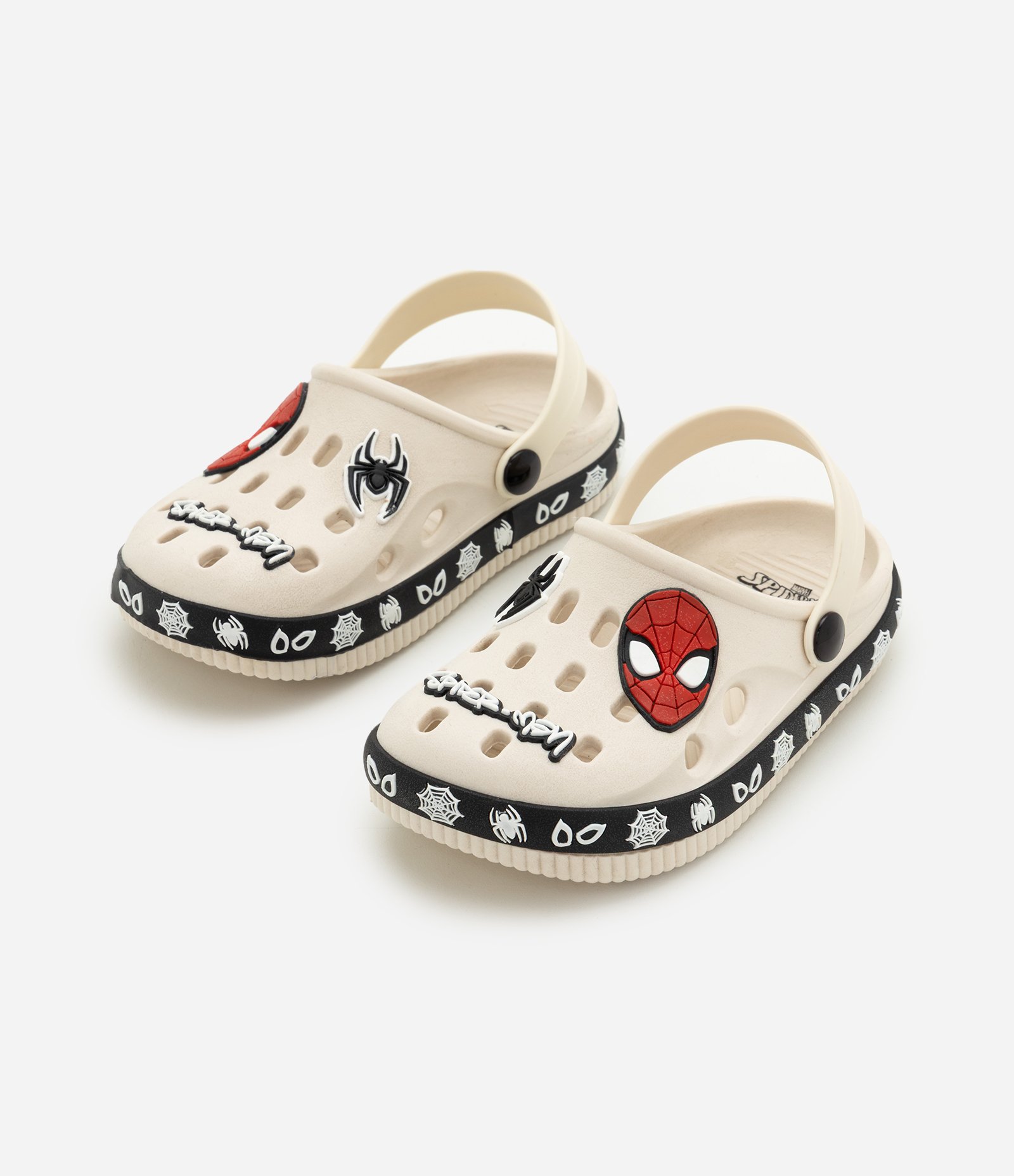 Sandália Babuche Infantil Spider Man com Aplicações Decorativas - Tam 28 a 35 Multicores 1