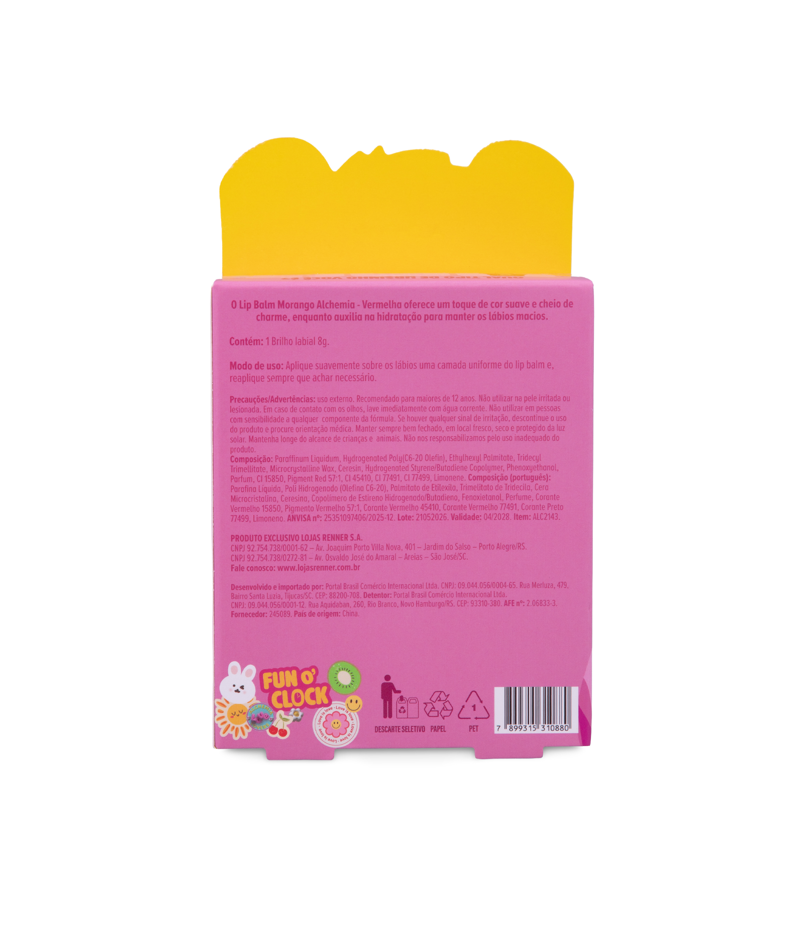 Lip Balm Ursinho Alchemia Rosa 3