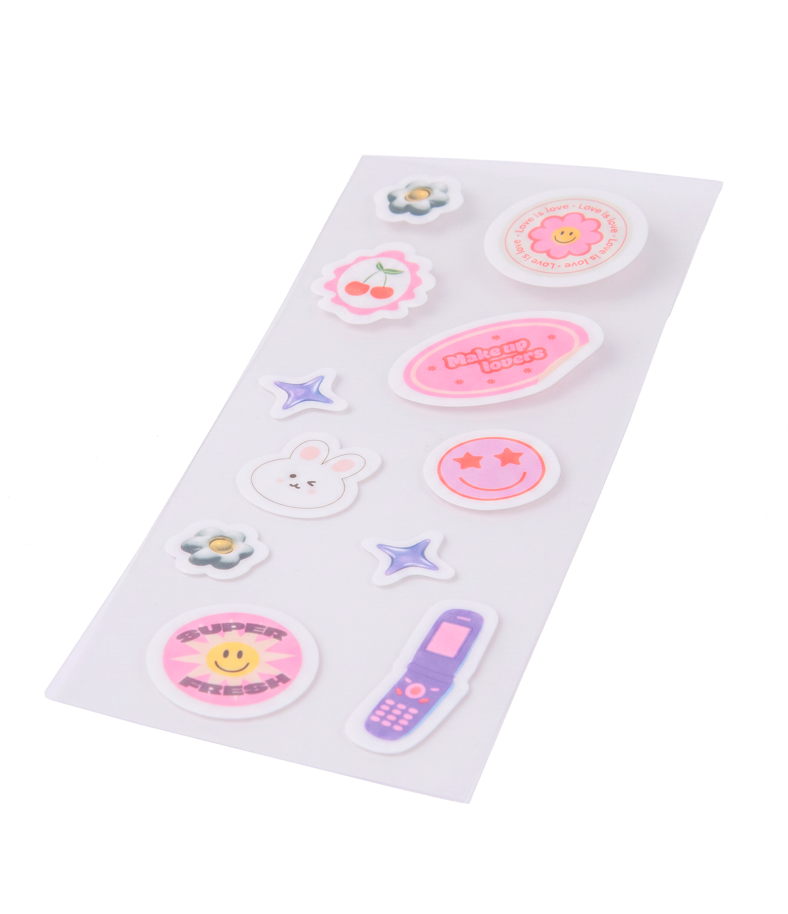 Kit com Pinceis para Make + Adesivos Alchemia Rosa 5