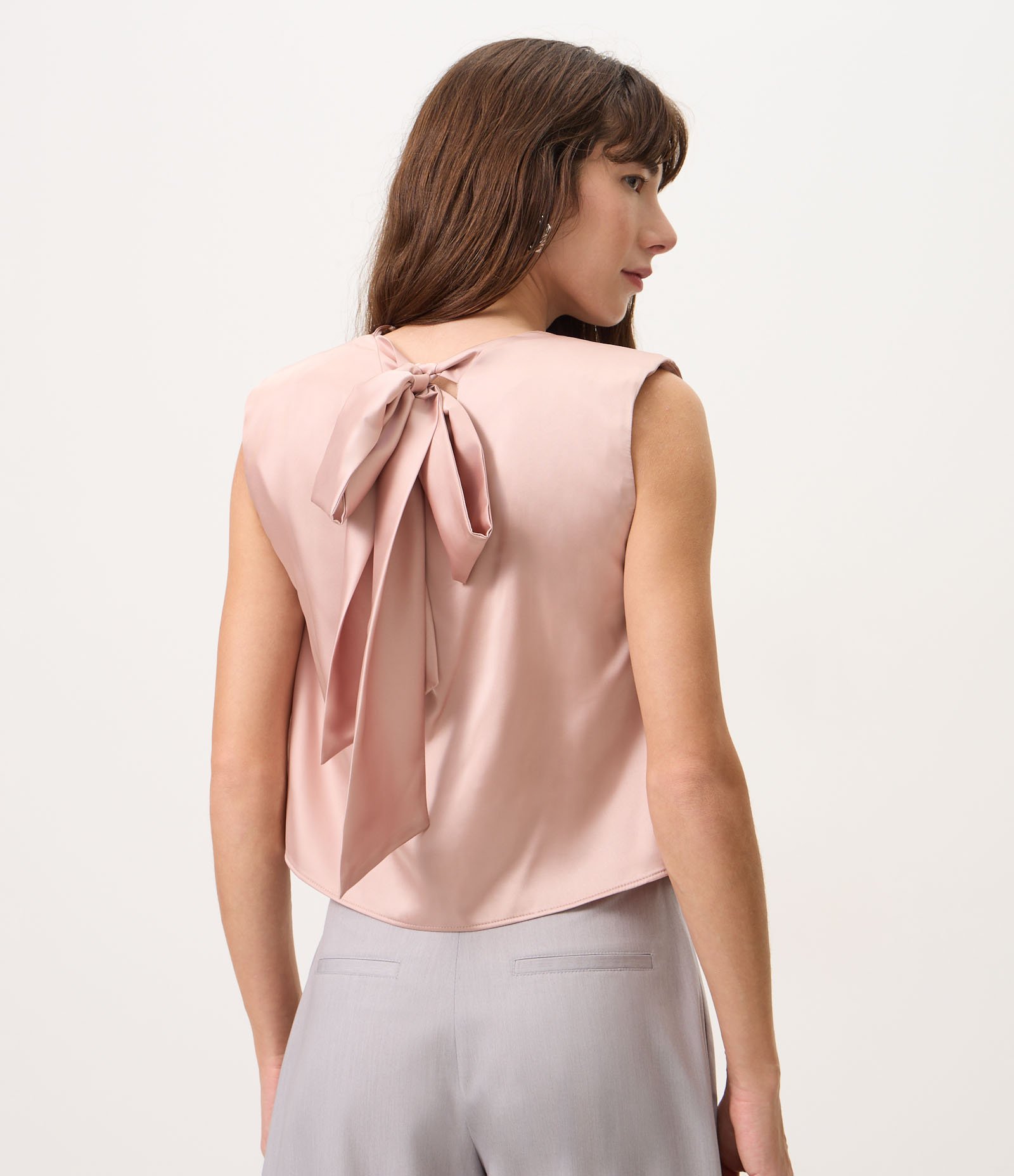 Blusa Halter Neck com Decote Degagê Rosa 4