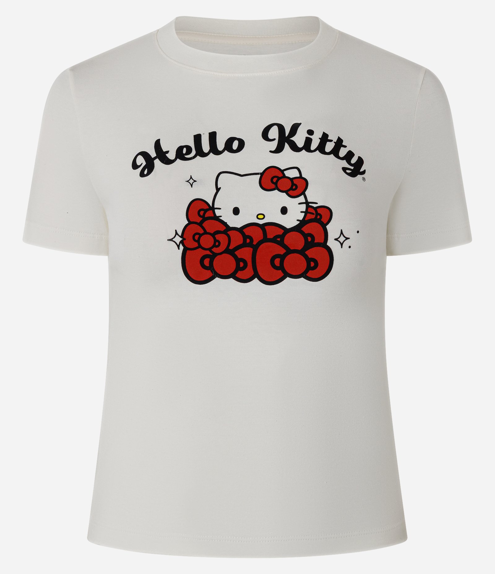 Camiseta em Algodão com Estampa Hello Kitty Branco 1