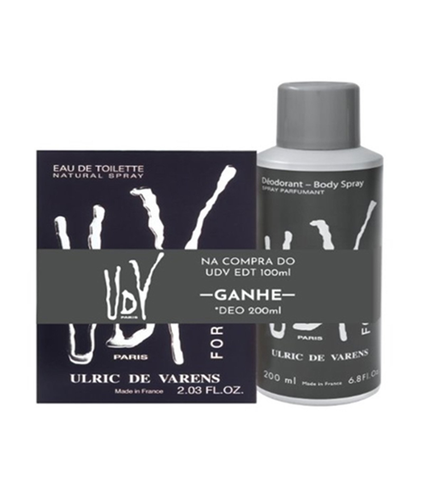 Kit Perfume Ulrich de Varens For Men EDT 100ml + Deo 200ml + Cinta KIT 2