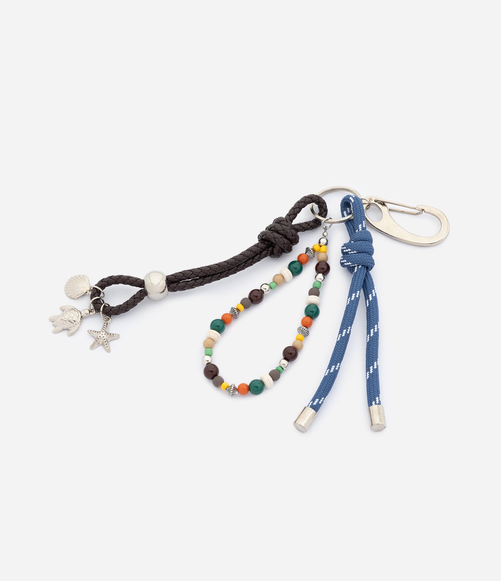 Chaveiro com Cordão e Pingentes Marinhos Azul 2