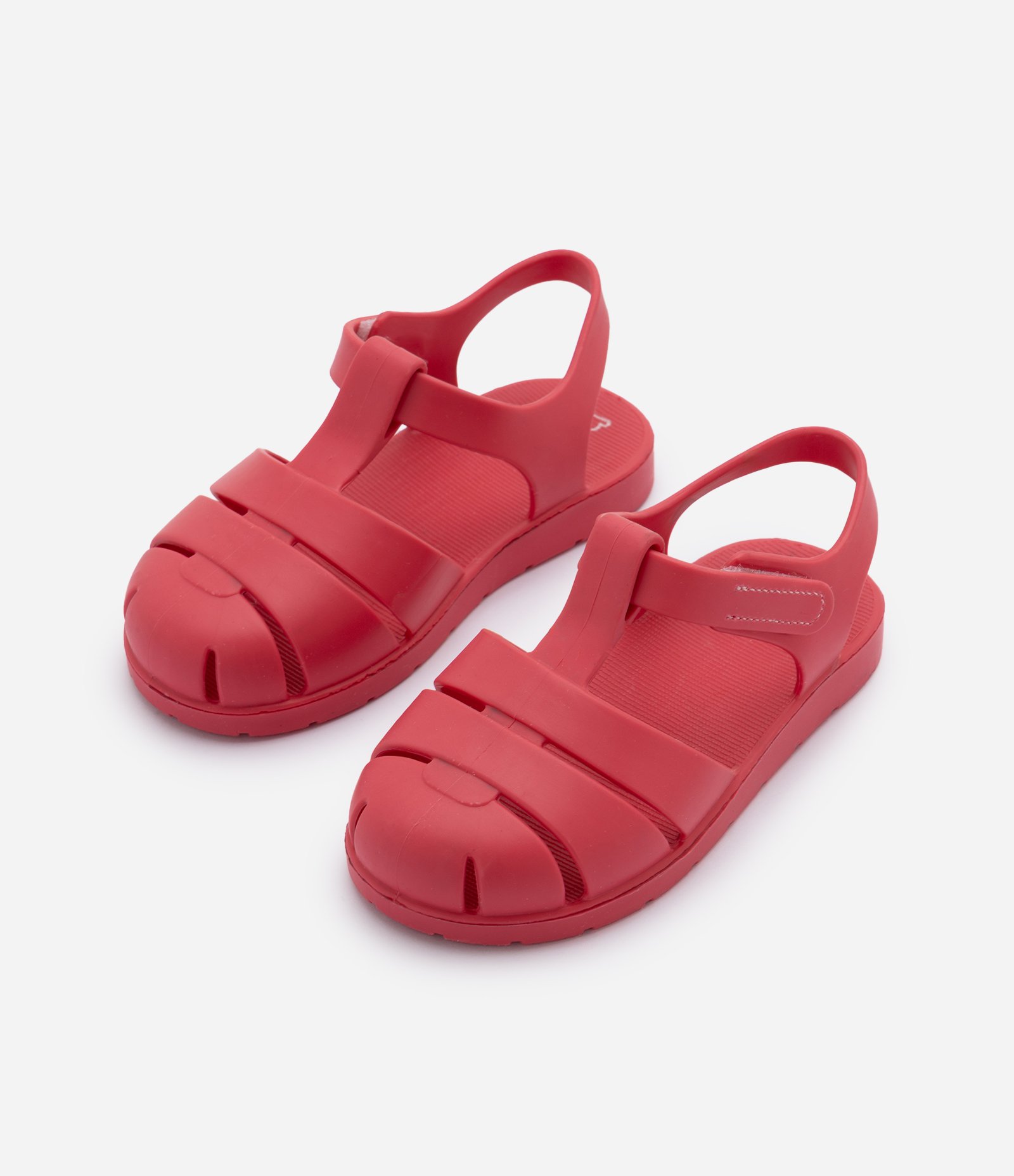 Sandália Infantil com Fechamento por Velcro - Tam 21 a 28 Vermelho 1