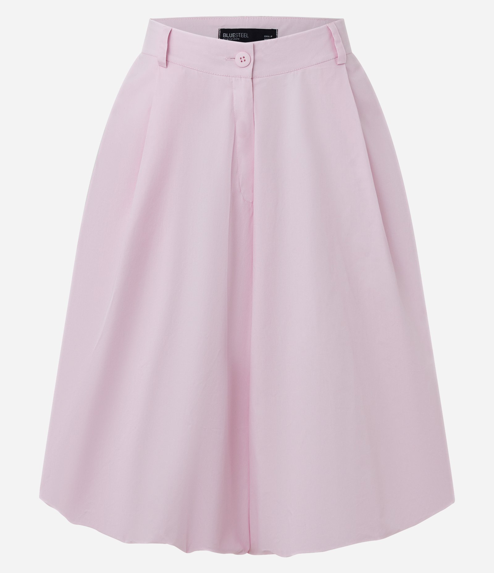 Short Balonê em Tricoline com Pregas Frontais Rosa 6