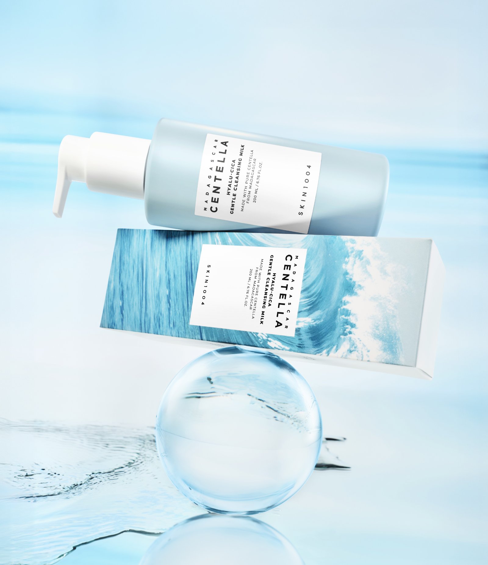 Creme Demaquilante Centella Hyalu-Cica Gentle Cleansing Milk Skin1004 200ml 2