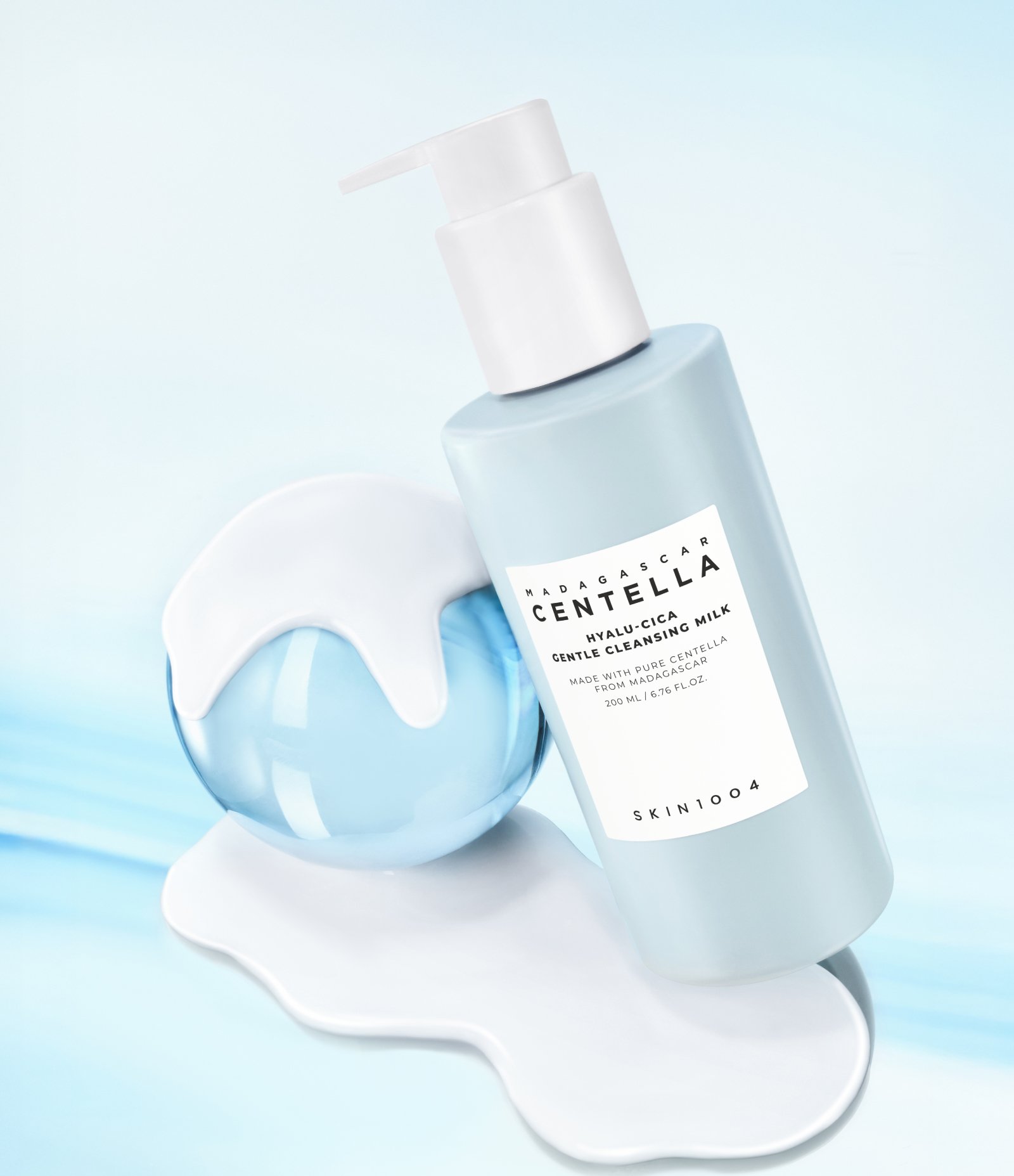 Creme Demaquilante Centella Hyalu-Cica Gentle Cleansing Milk Skin1004 200ml 4