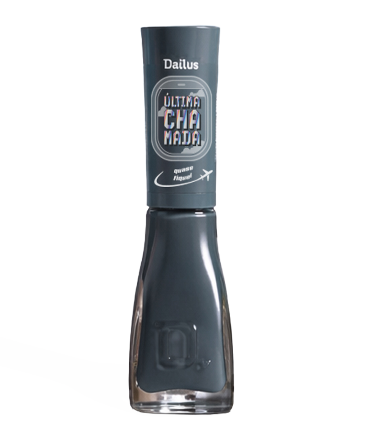 Esmalte Última Chamada Dailus Quase Fiquei - Cinza Escuro 1