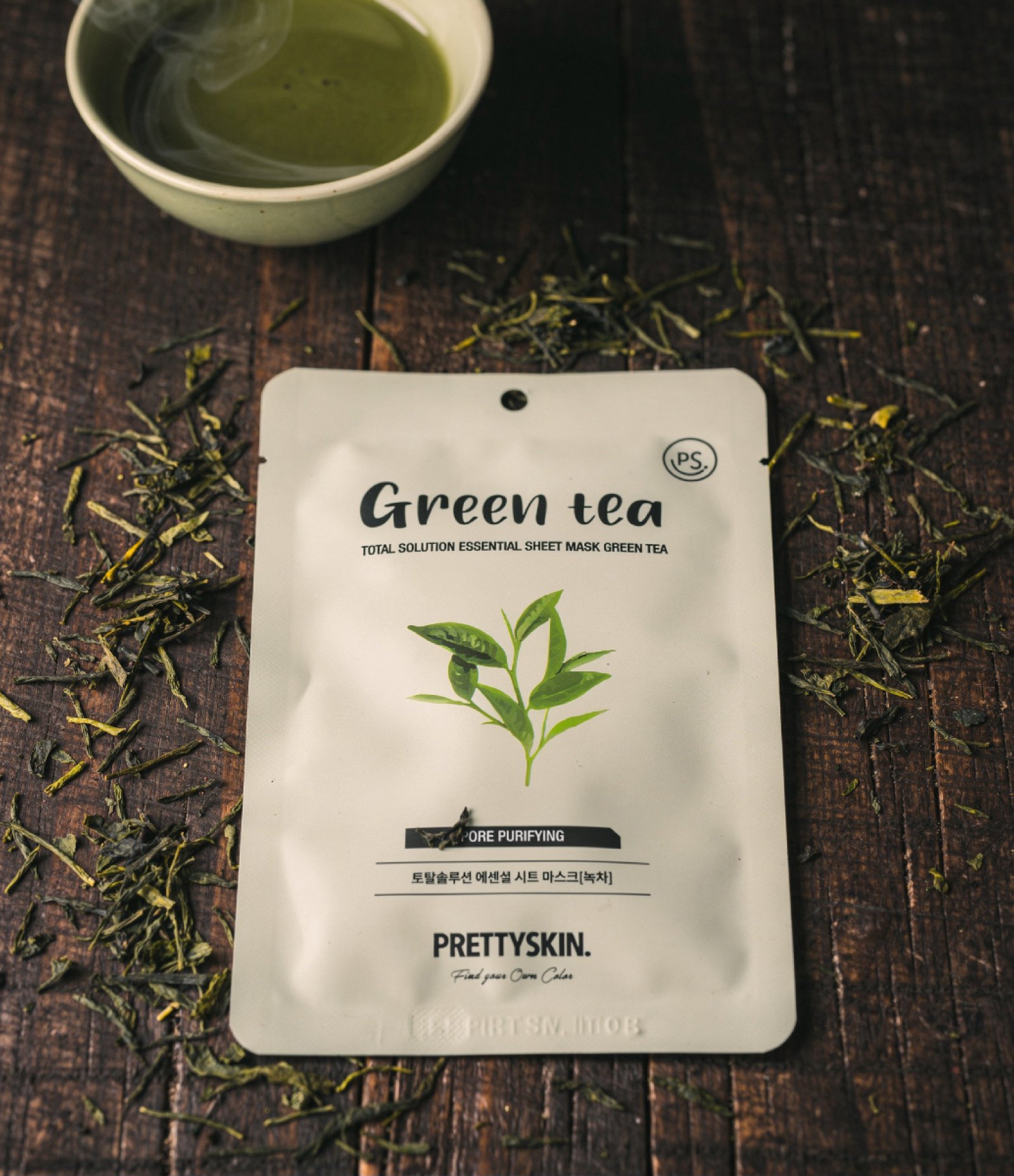 Máscara Facial Sheet Mask Green Tea C/ 1 uni PrettySkin U 2