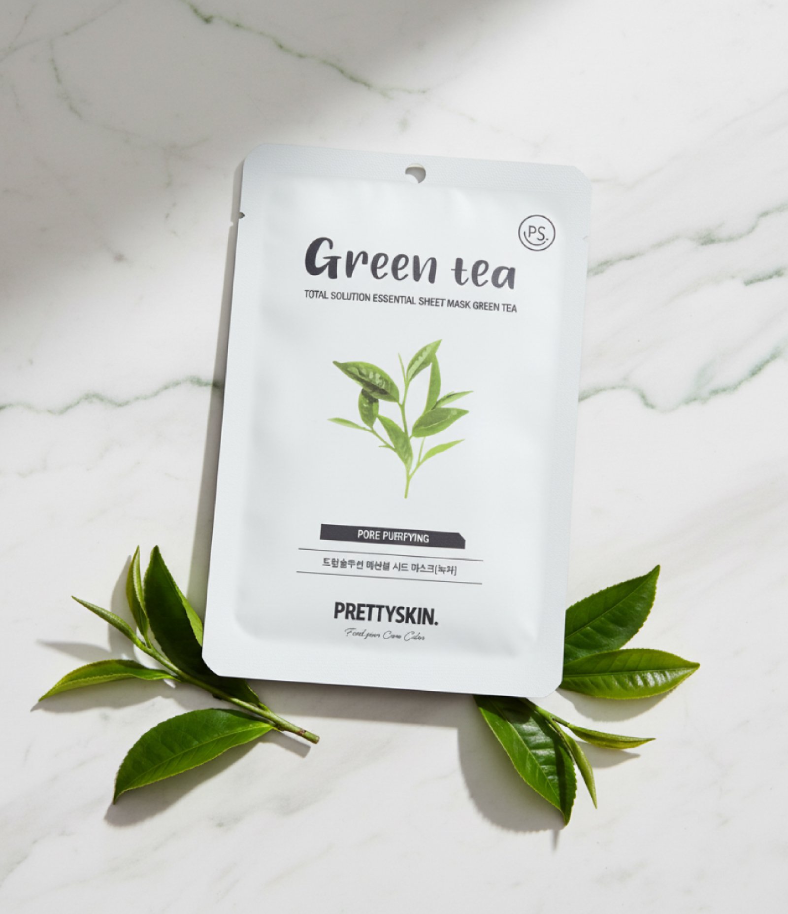 Máscara Facial Sheet Mask Green Tea C/ 1 uni PrettySkin U 3