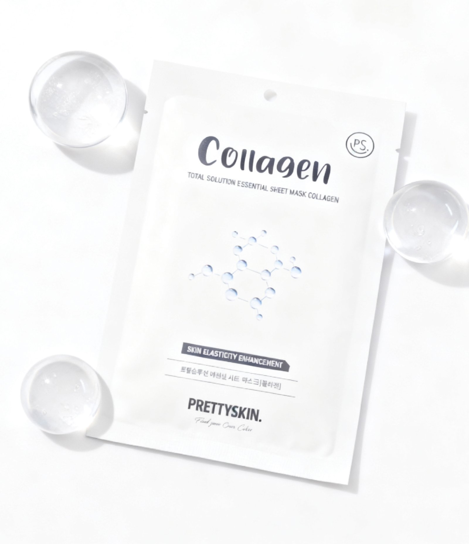 Máscara Facial Sheet Mask Collagen C/ 1 uni PrettySkin U 2
