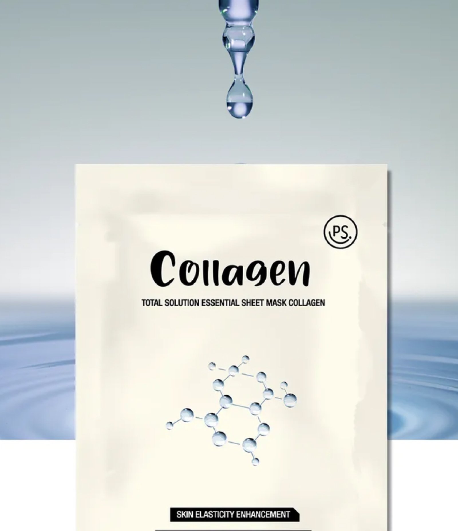 Máscara Facial Sheet Mask Collagen C/ 1 uni PrettySkin U 3