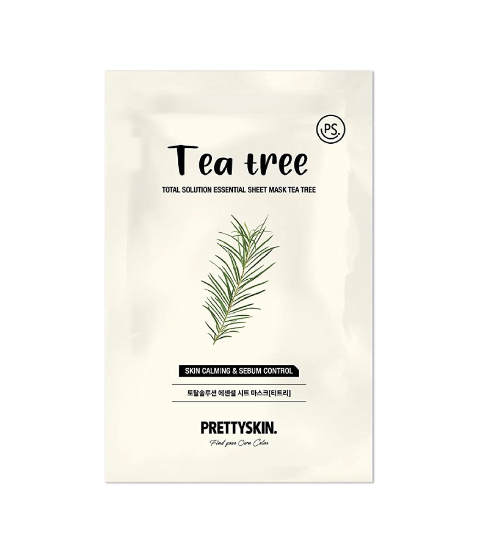 Máscara Facial Sheet Tea Tree C/ 1 uni PrettySkin U 1