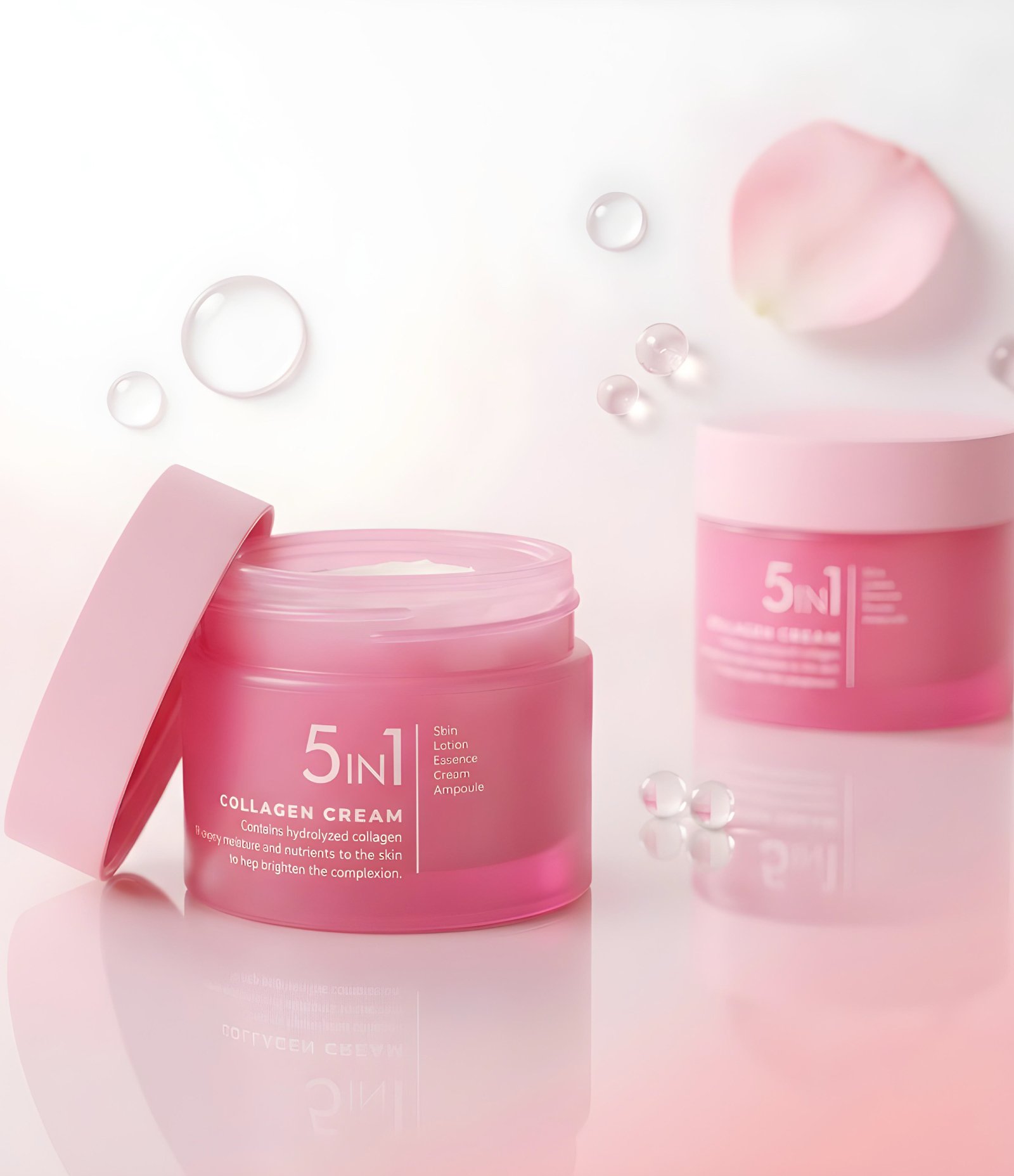 Creme Facial 5 em 1 Collagen Cream 50ml PrettySkin 50ml 2